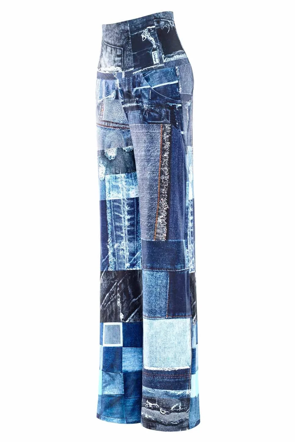 WINSHAPE Functional Comfort Culottes Cul101c “high Waist” Mit Patchwork-print - Spodnie lekkoatletyczne Kobiety