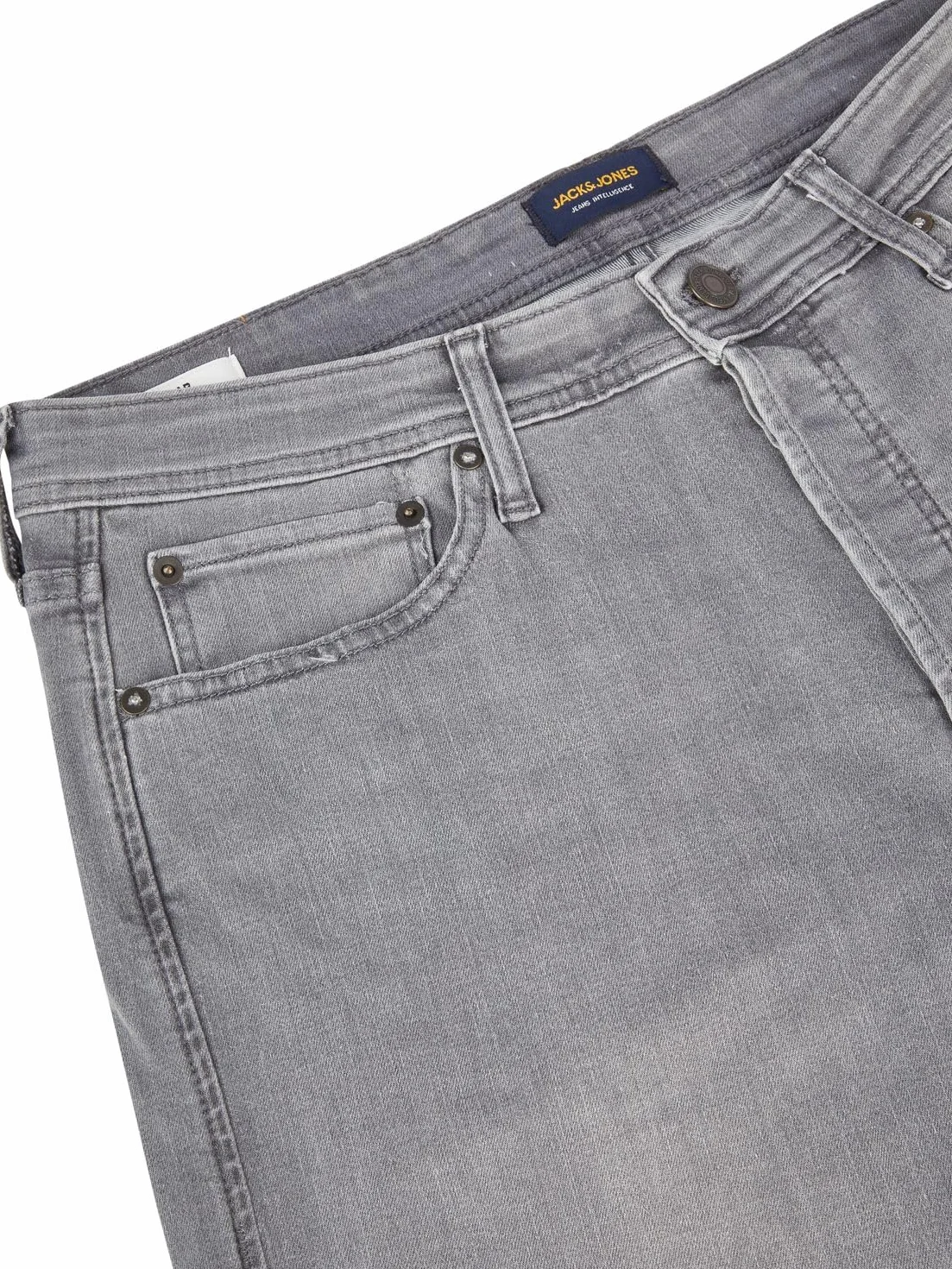 JACK & JONES JJIRICK krótkie spodenki jeansowe męskie, strecz, krój regularny, krótkie spodnie, bermudy, letnie, dżinsowe, jednokolorowe, czarne, niebieskie, S, M, L, XL, XXL