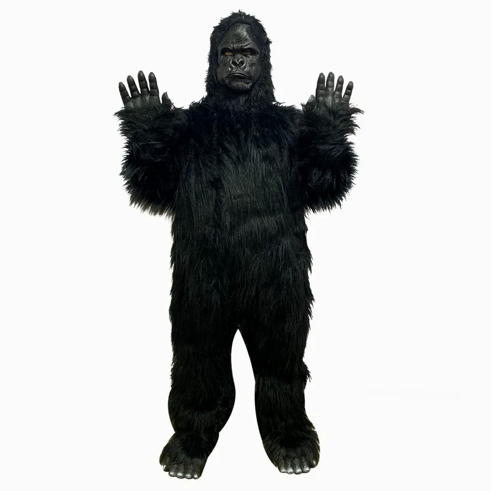 EraSpooky Kostium goryla dla dorosłych na Halloween, męskie, realistyczne, okrutne szympansy, kostiumy cosplay