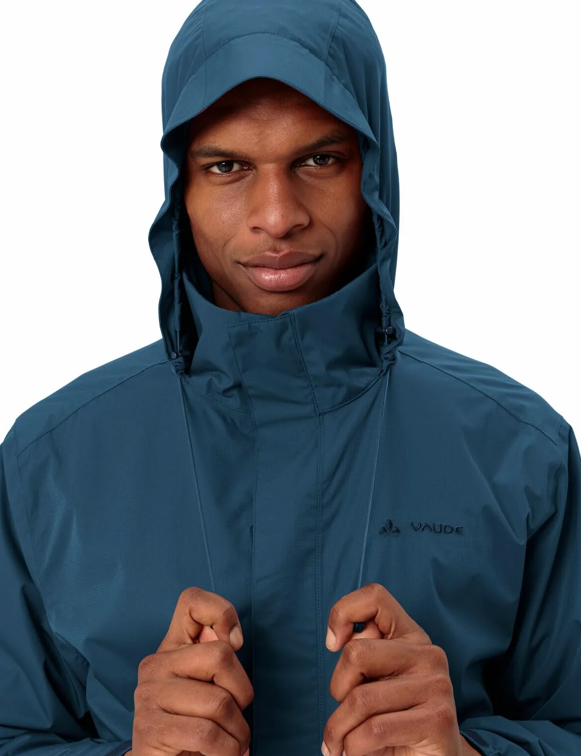 VAUDE Męska kurtka przeciwdeszczowa Escape Light, wodoszczelna kurtka outdoorowa, oddychająca kurtka wiatrówka z kapturem, chroniąca klimat kurtka turystyczna