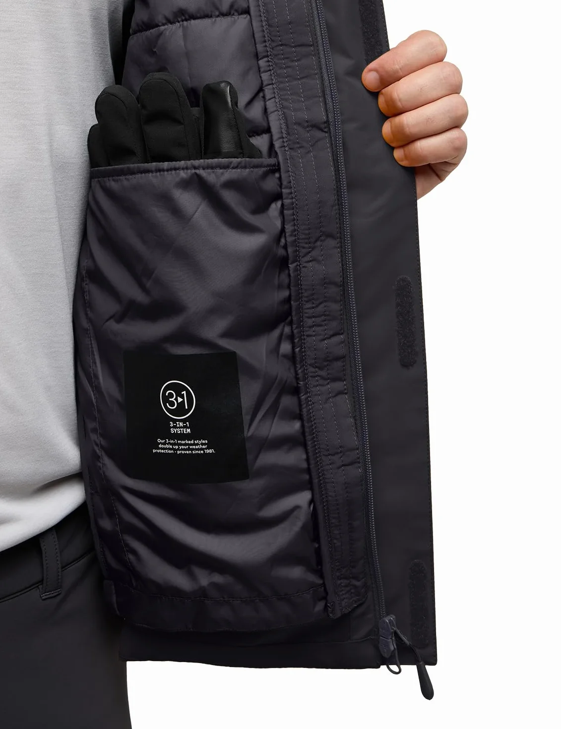 Jack Wolfskin Męska kurtka Jasper 3 w 1 Jkt M