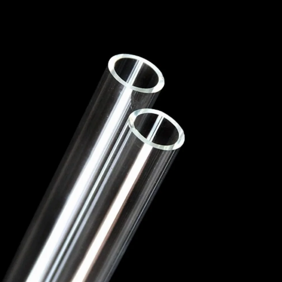 Przezroczysta Rura Akrylowa Szklana Kwarcowa Borokrzemianowa 15mm x 200-466mm do Dmuchania (1 szt.)