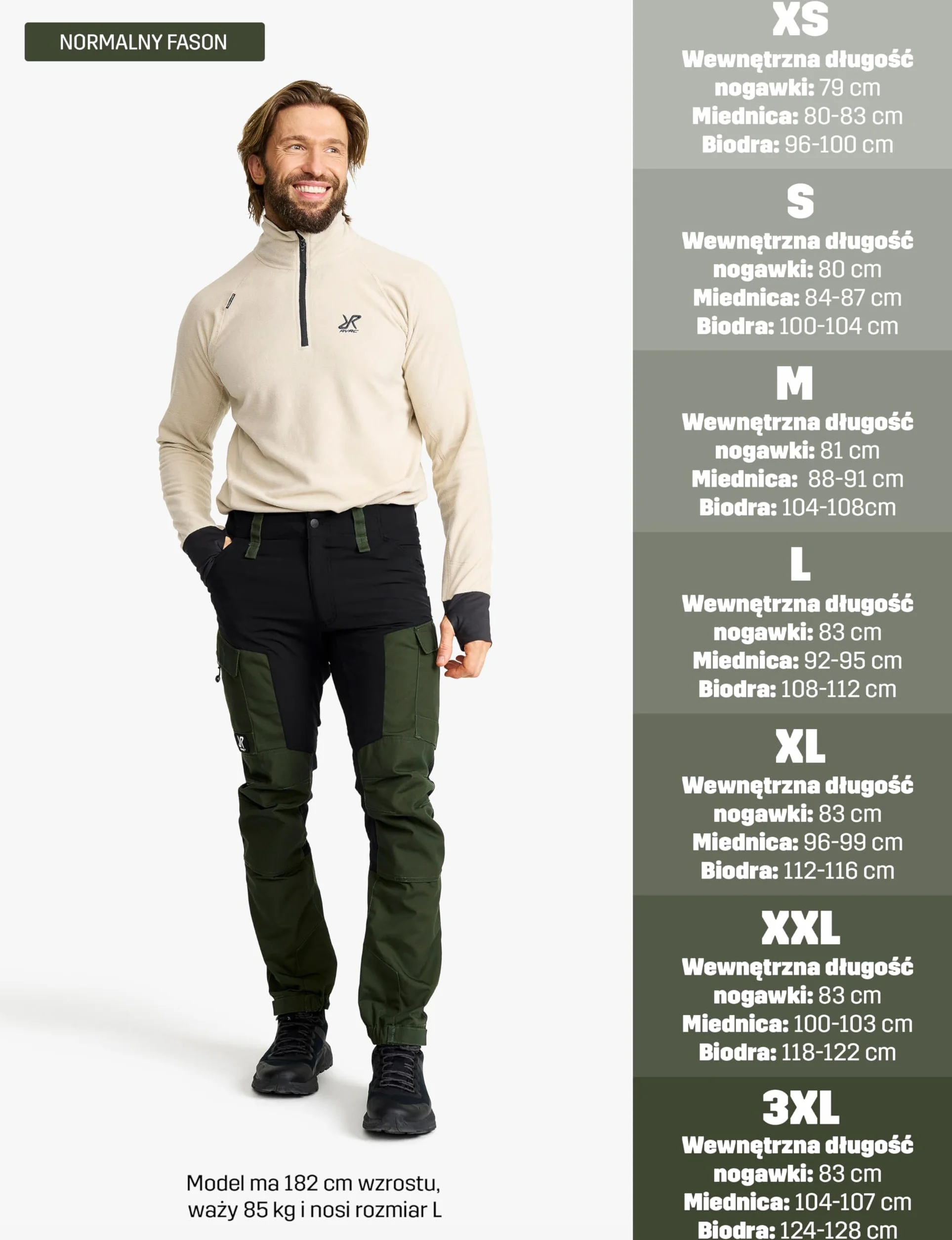 RevolutionRace RVRC GP Pants Męskie, Solidne i trwałe spodnie do wędrówki i innych aktywności na świeżym powietrzu