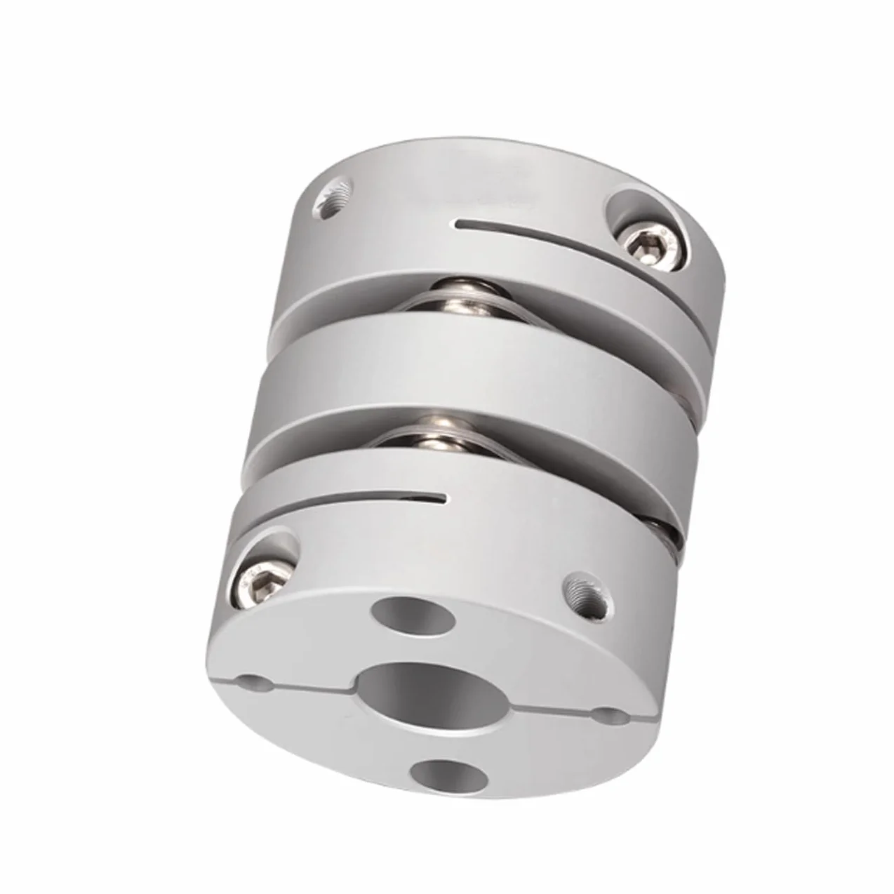 Elastyczne sprzęgło ze stopu aluminium podwójna membrana zacisk wału silnika złącze D26L30 różne średnica wewnętrzna 12-12 mm