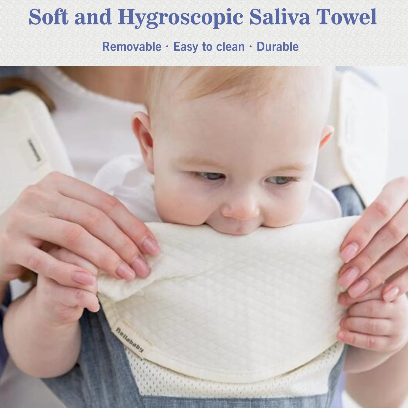 Bellababy Nosidełko dla niemowląt, all-in-one nosidełko dla noworodków od urodzenia, niemowląt i małych dzieci (0-36 miesięcy), regulowane siedzisko, torba do przenoszenia, 3 pozycje noszenia (kolor szary)