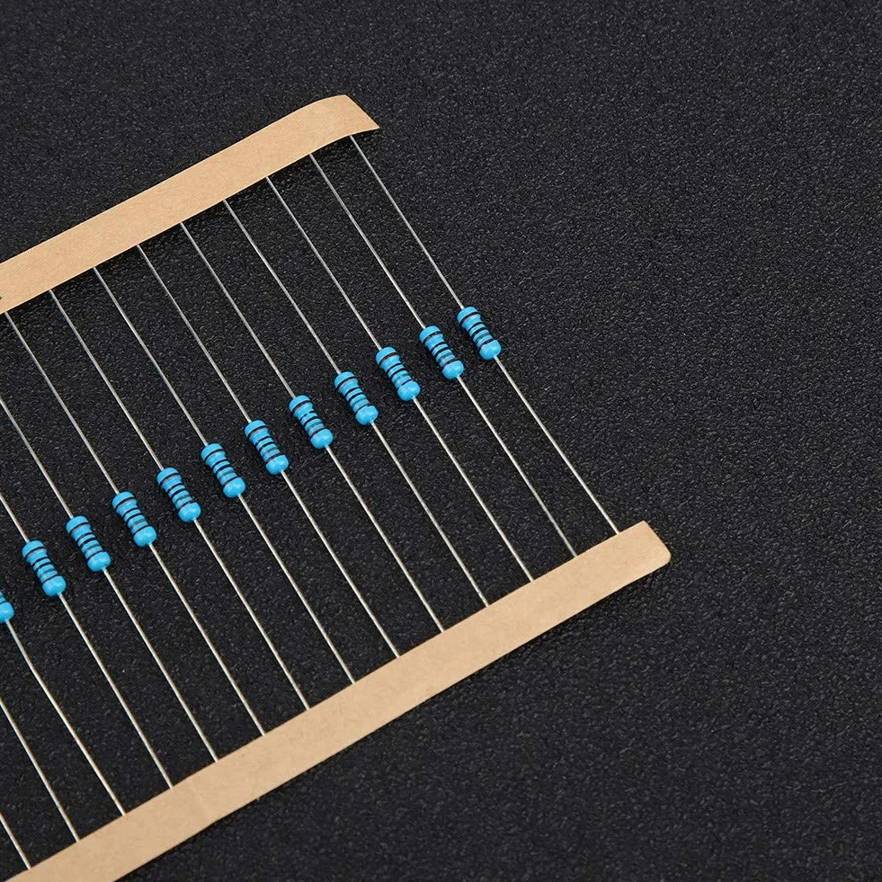 Zestaw 1460 rezystorów 1/4W 1% metalowych 73 wartości od 1 Ohm do 1 MOhm DIY elektronika prototypowanie dla projektów majsterkowania i eksperymentów
