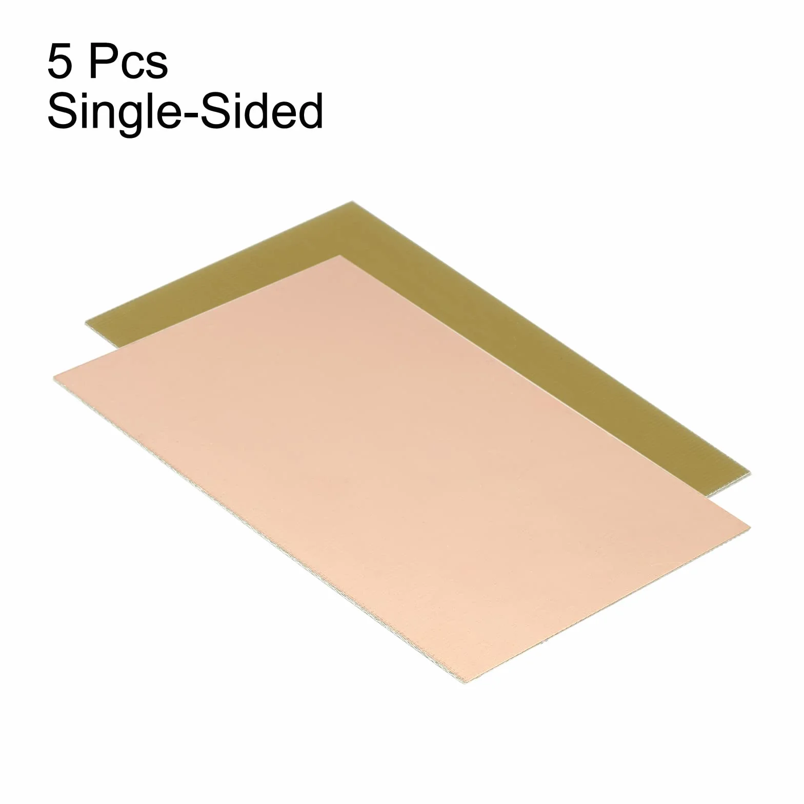 PATIKIL FR4 jednostronna miedziana okładzina, 5 szt. 100 x 70 x 0,8 mm płytka laminowana PCB