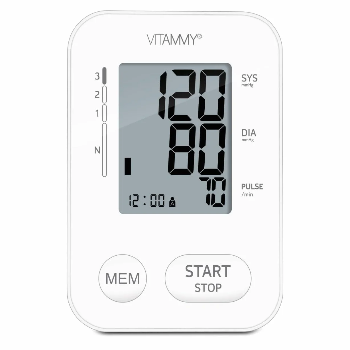 VITAMMY NEXT 2+ Ciśnieniomierz naramienny zasilacz w zestawie, wykrywanie arytmii