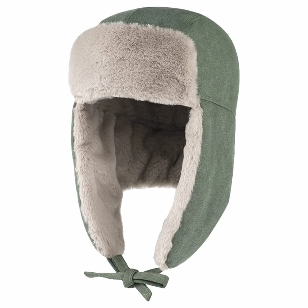 Gisdanchz Czapka zimowa czapka lotnicza Rosjanie czapka Ushanka Chapka wiatroszczelna czapka z nausznikami, wojsko, 54-56