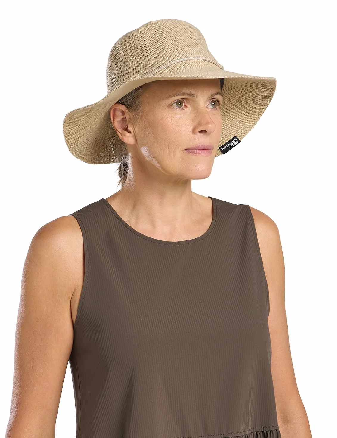 Jack Wolfskin Kobiety W 1908432_5420 Kapelusz Panama, Naturalny, Rozmiar uniwersalny