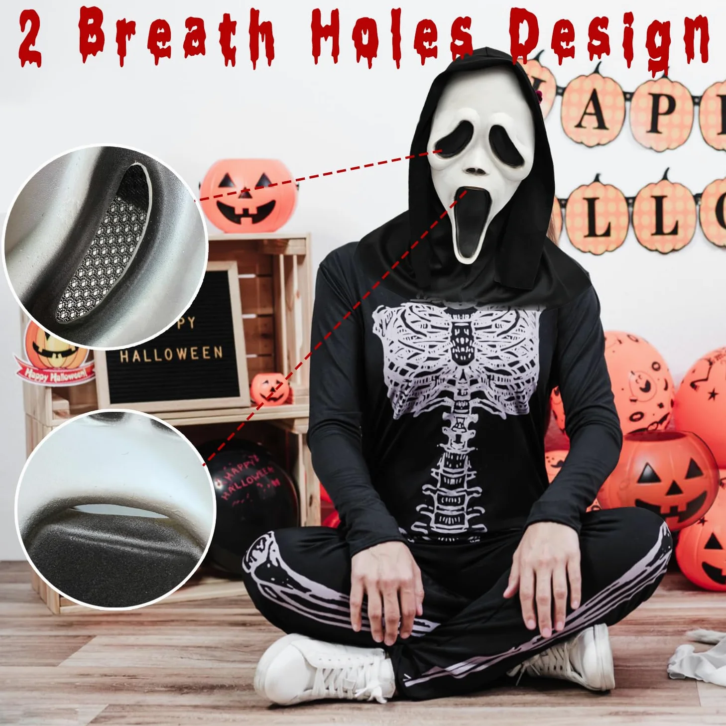 Maska na Halloween, z horroru, lateksowa maska na Halloween, dla mężczyzn i kobiet, straszne maski na Halloween, bal maskowy, karnawał