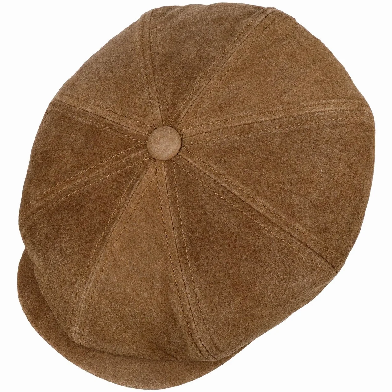 Stetson Hatteras Waxed Pigskin płaska czapka z daszkiem czapka balonowa czapka skórzana czapka męska – z daszkiem, na jesień, zimę, jesień i zimę