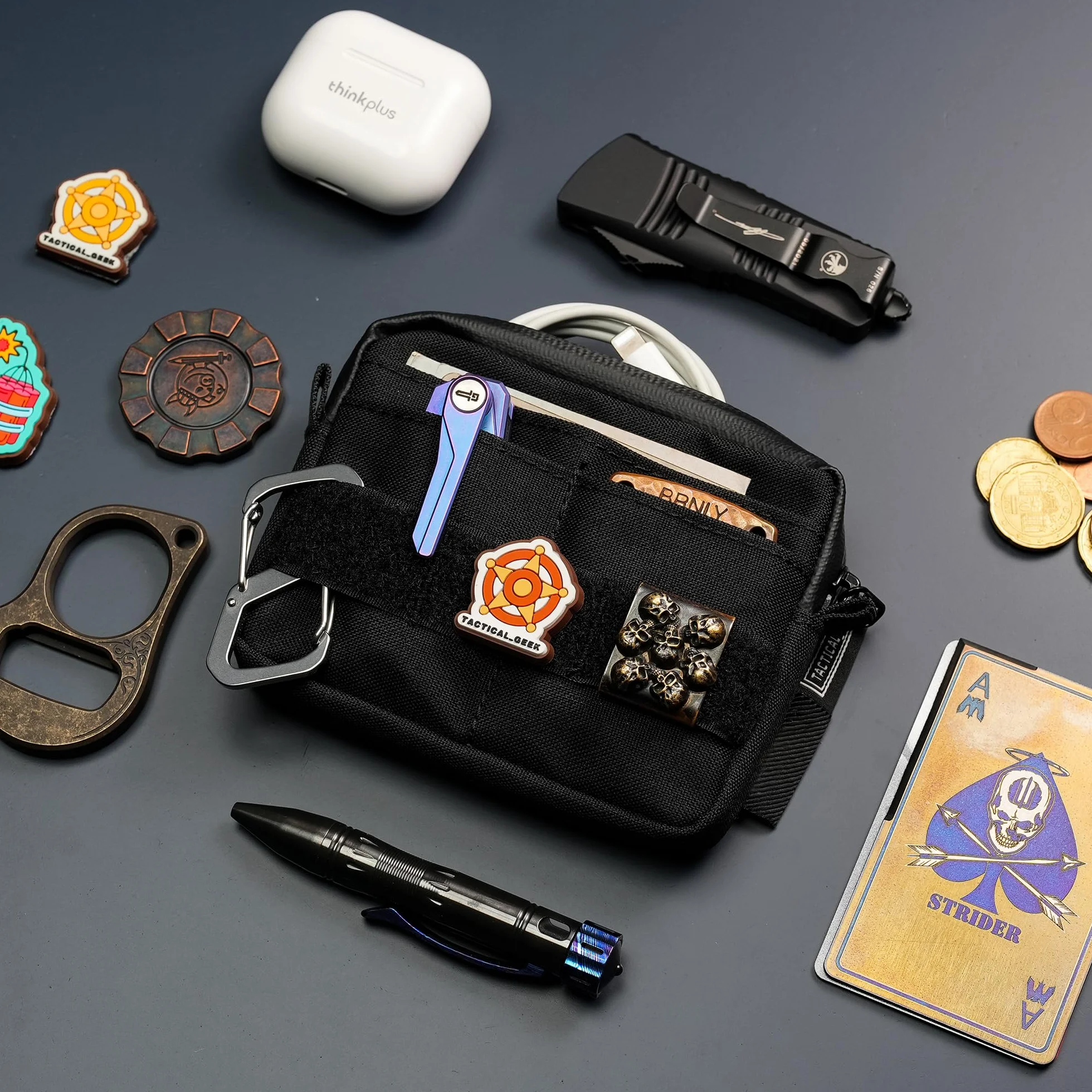 TACTICAL GEEK Torba EDC Molle Organizer Cordura 500D TAC Narzędziowa