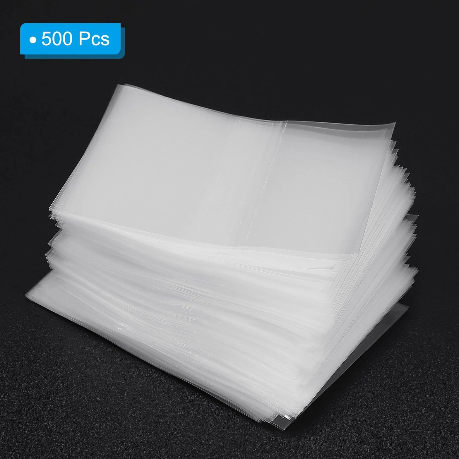 PATIKIL 55x40mm PVC perforowane opaski termokurczliwe, 500 sztuk folii termokurczliwej do butelek słoiki puszki pudełka nadają się do korków o średnicy 1,22 do 1,34 cala, przezroczyste