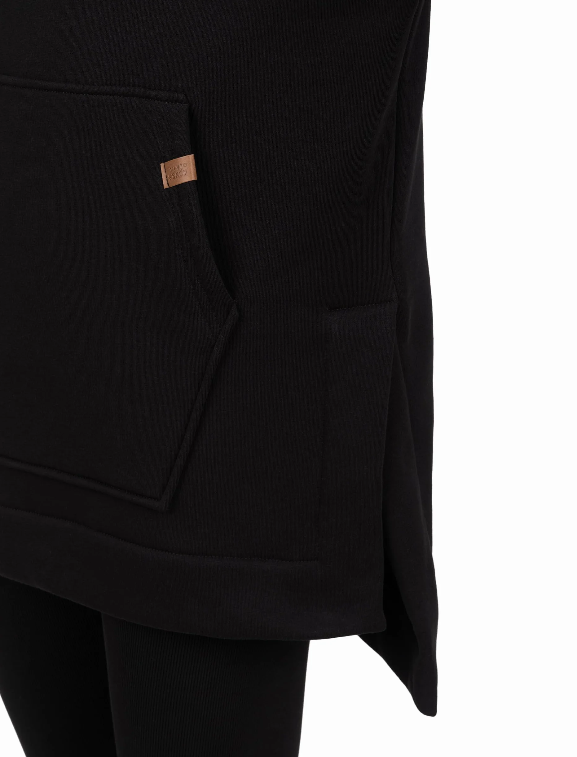 Vivisence Damska odzież domowa zestaw bluza z kapturem i legginsy mieszanka bawełny komfort na co dzień