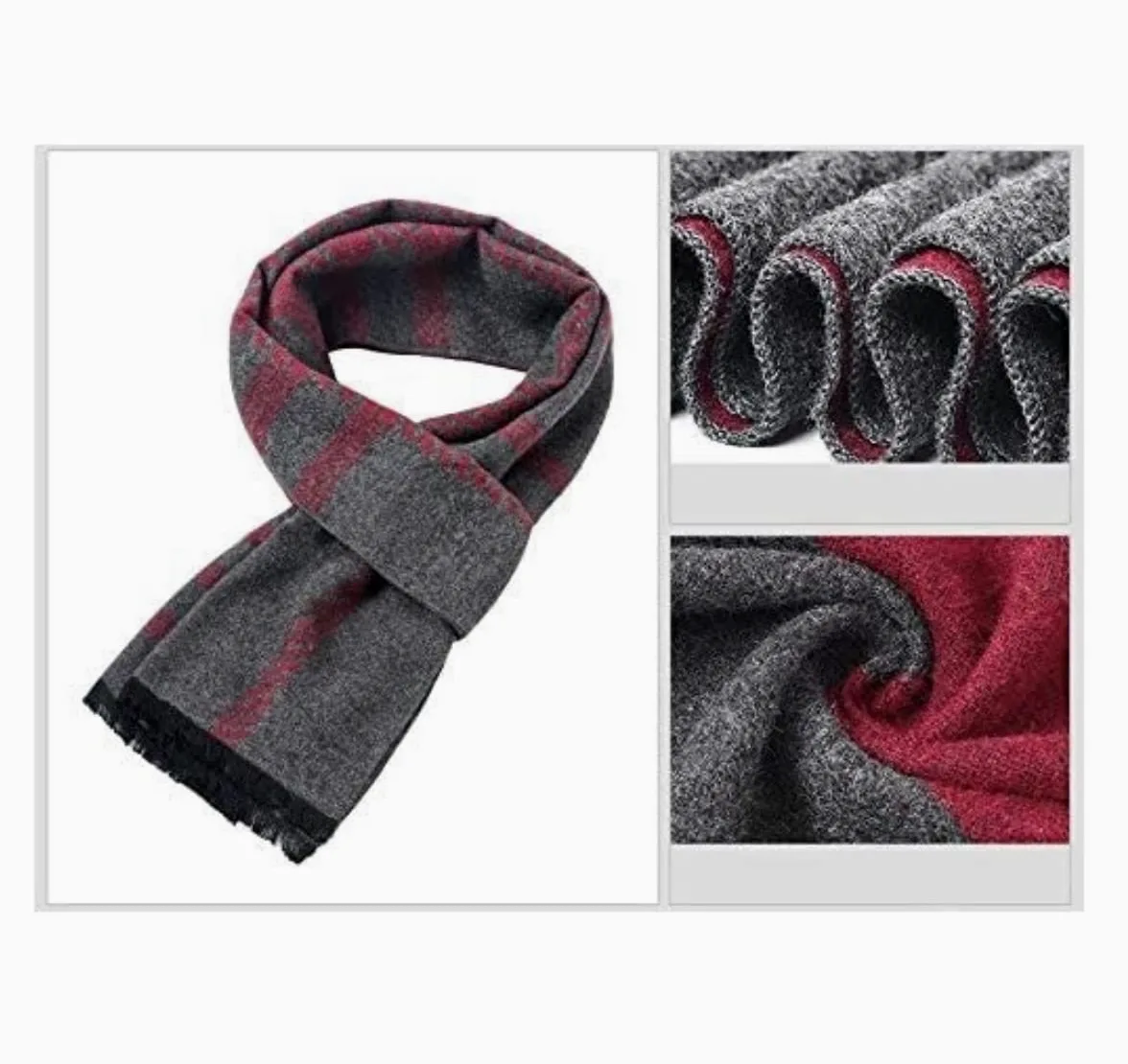 Szalik z frędzlamiKlasyczny stylowy szalik, Szalik zimowy Fashion Design Casual Szaliki Męskie Ciepły szalik szalik Szal szaliki