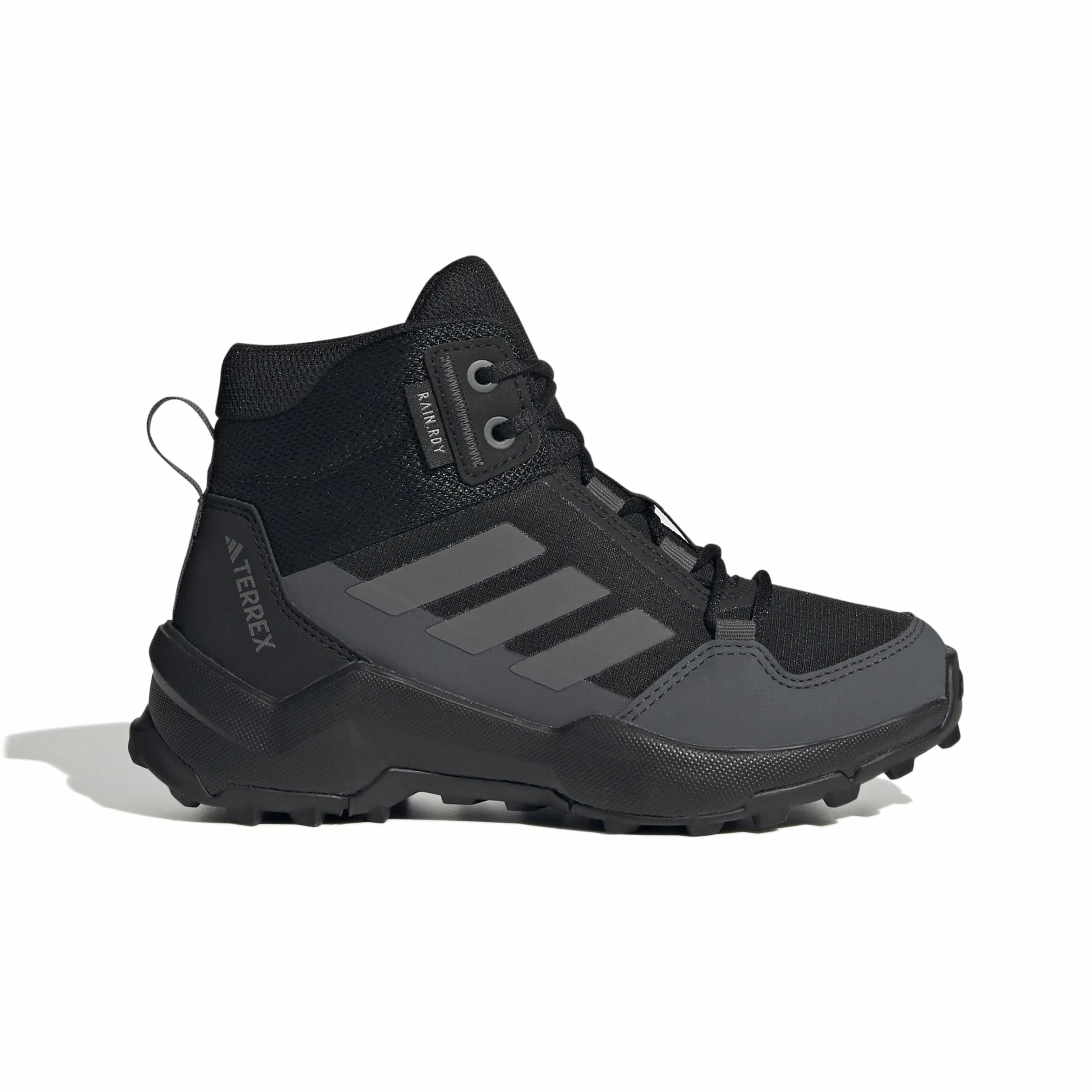 adidas Uniseks - dzieci Terrex Ax4R Mid Rain.Rdy Hiking Shoes, Core Black/Grey Four/Grey Six, 30.5 EU