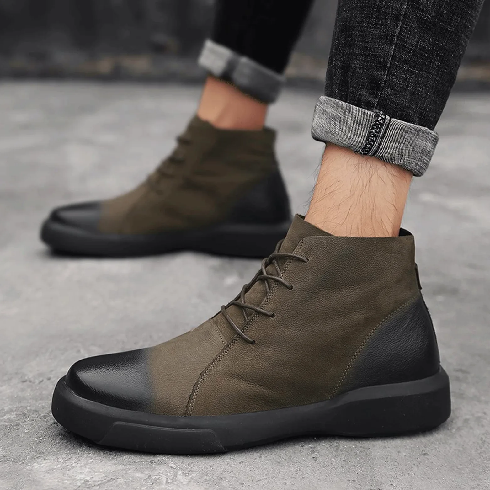 Męskie buty oksfordzkie męskie buty zimowe z futrem skórzane buty na co dzień męskie ciepłe śniegowce męskie gumowe stopki do kostki
