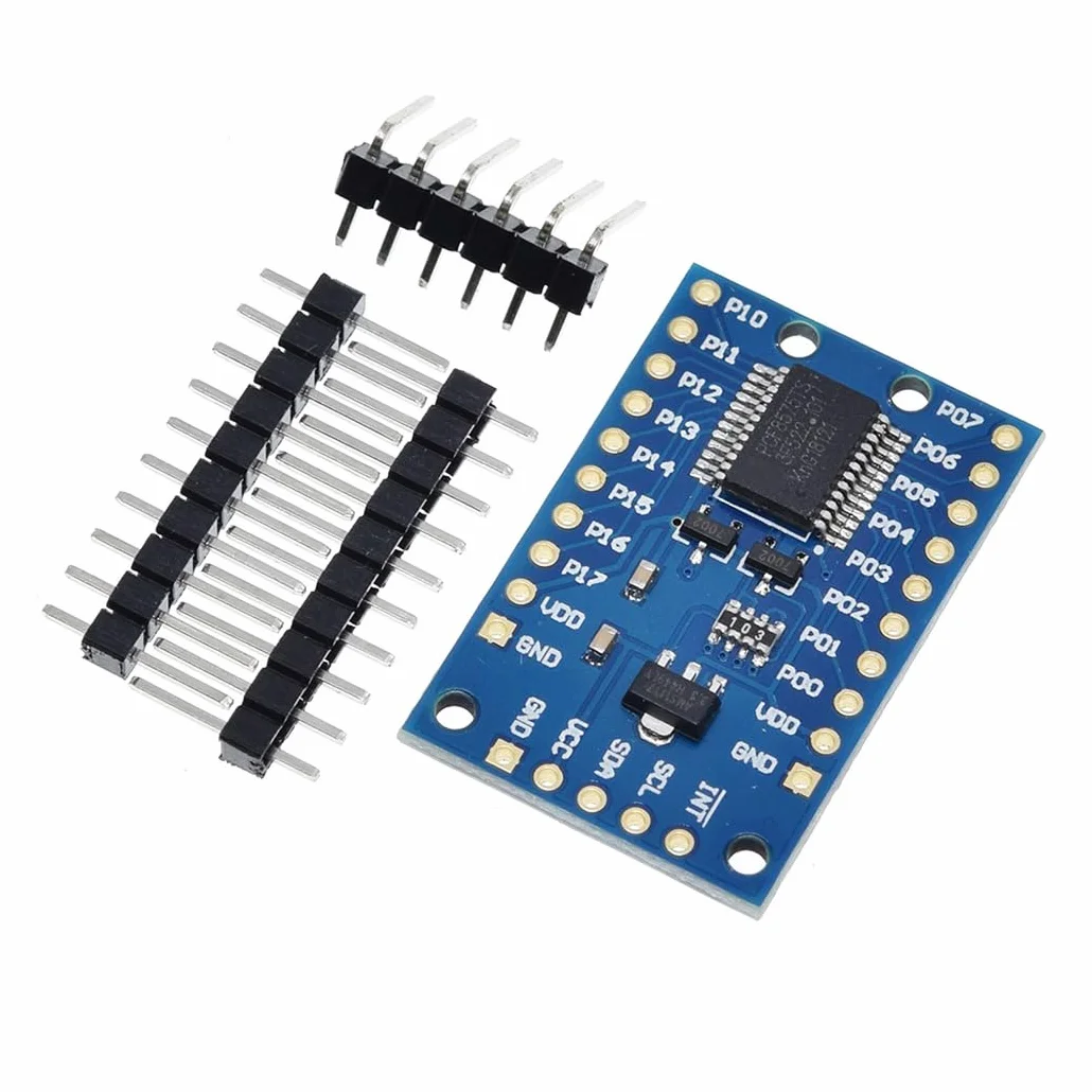 Hailege 2 szt. PCF8575 IO Expansion Board 16 bitów SMBus I/O Porty IIC I2C 16 portów I/O Extension Shield