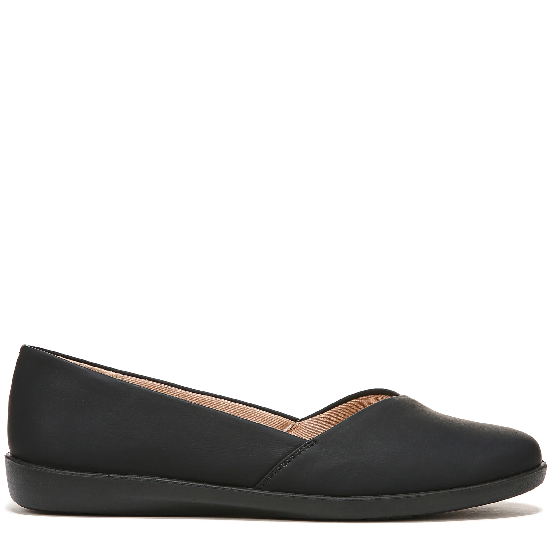 LifeStride Womens Notorious Ballet Flat, Black, 8.5 US