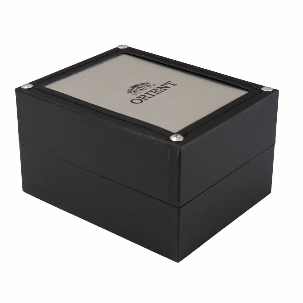 Orient Unisex analogowy zegarek automatyczny dla dorosłych ze skórzanym paskiem FAG02005W0, srebro, bransoletka