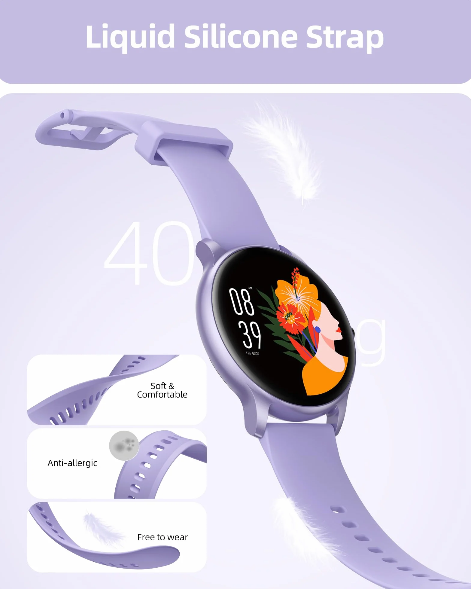 Parsonver Inteligentny zegarek (odpowiedź/nawiązywanie połączeń), zegarek fitness dla kobiet i mężczyzn, smartwatch 100+ trybów sportowych, wodoodporność IP68, monitor snu, monitor aktywności