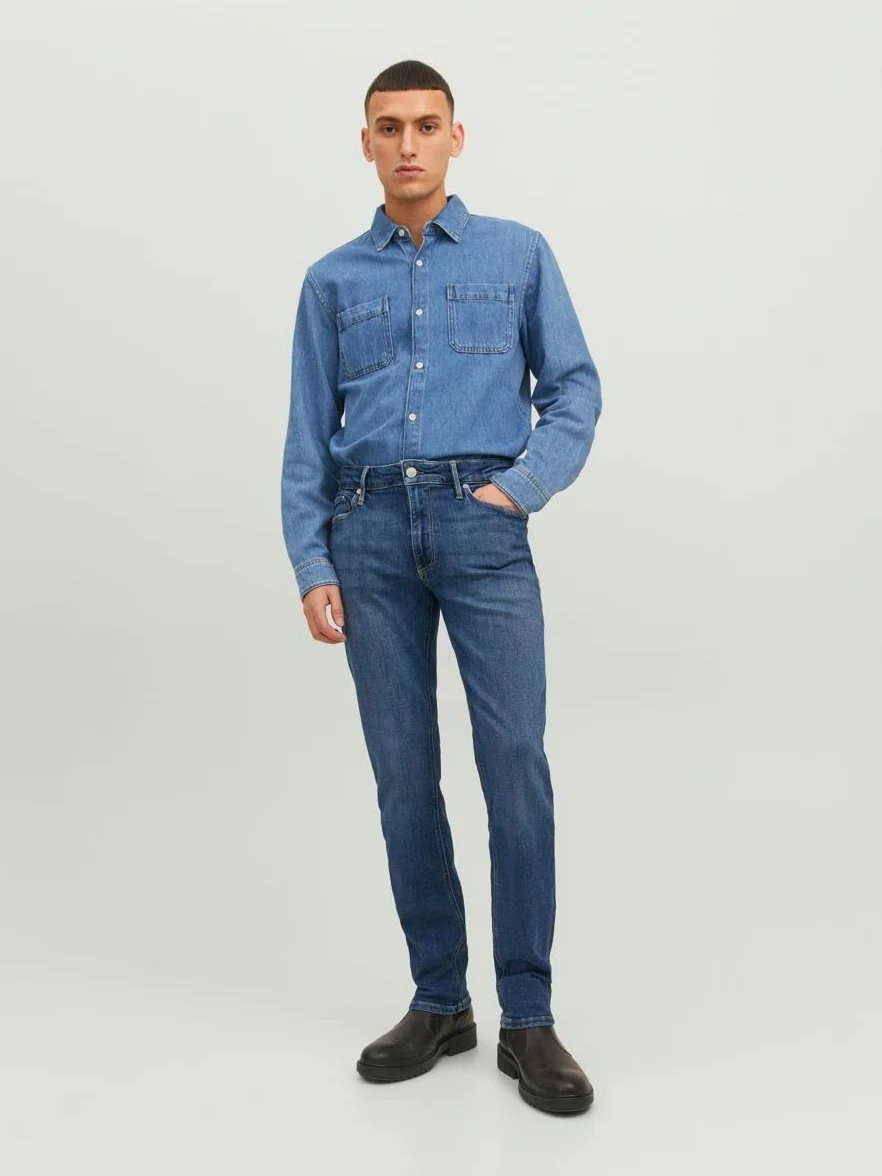 JACK & JONES Jjiclark Jjevan Jos 298 Lid Noos - Dżins Mężczyźni