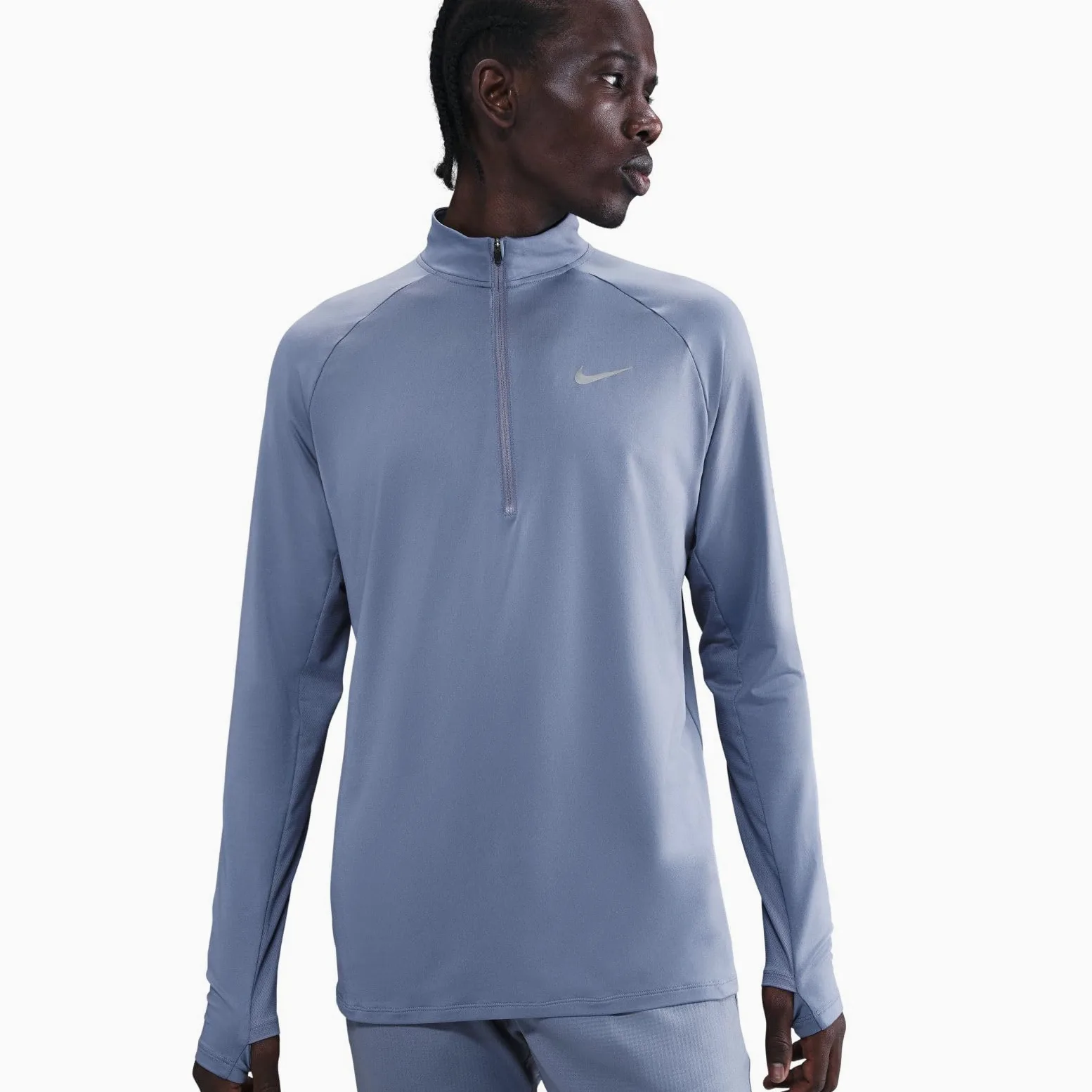 NIKE Górna część środkowa biegowa Mężczyźni Nike Stride Dri-fit Midlayer-laufoberteil mit Halbreißverschluss für Herren