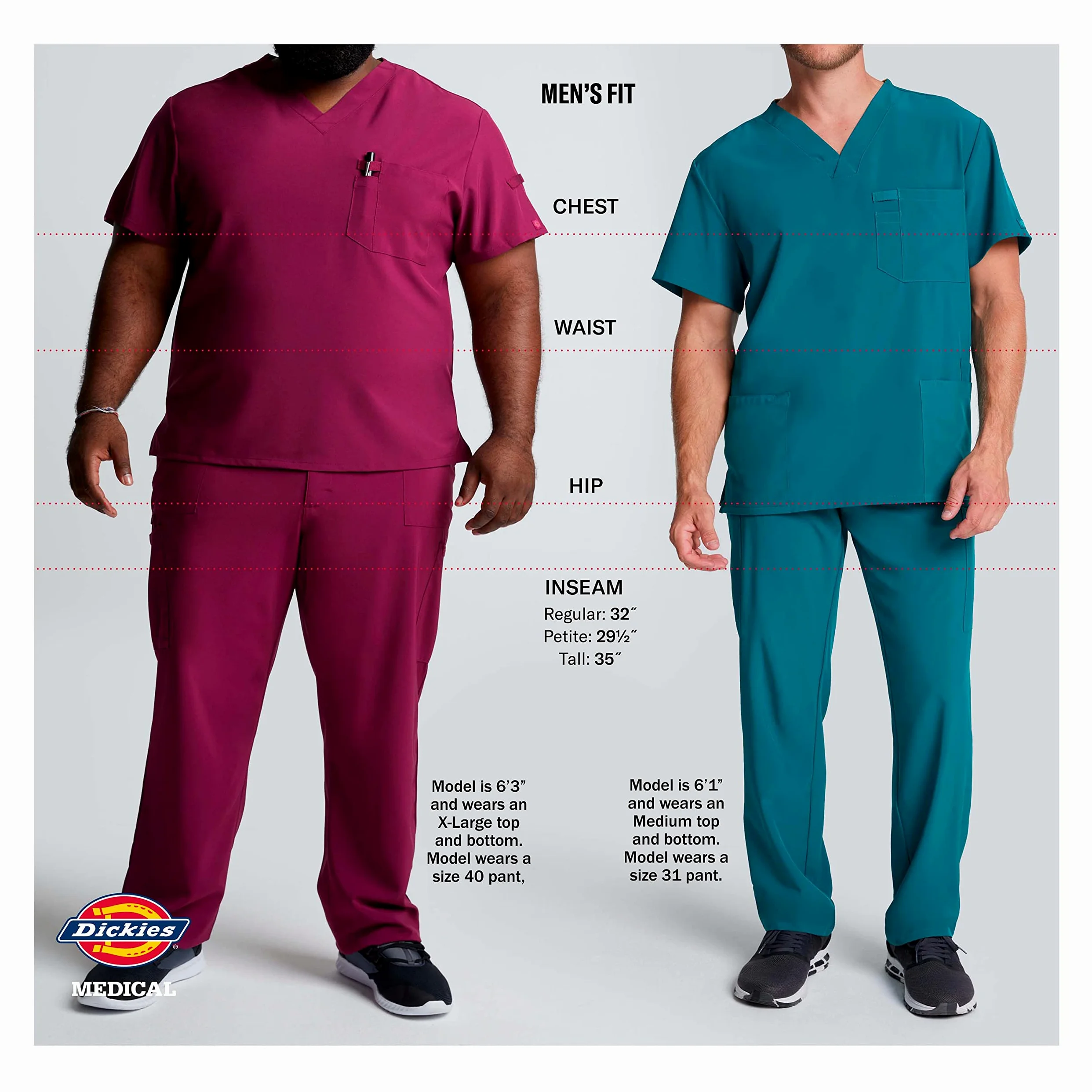 Dickies Męska koszulka medyczna