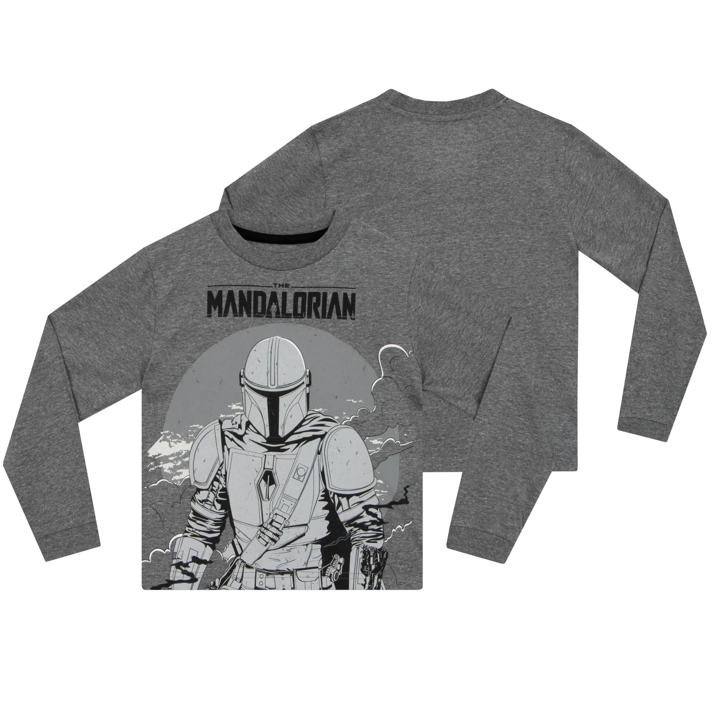 Piżamy Star Wars dla Chłopców | Długi Komplet Piżam The Mandalorian dla Dzieci | Krótkie Bawełniane Piżamy dla Chłopców