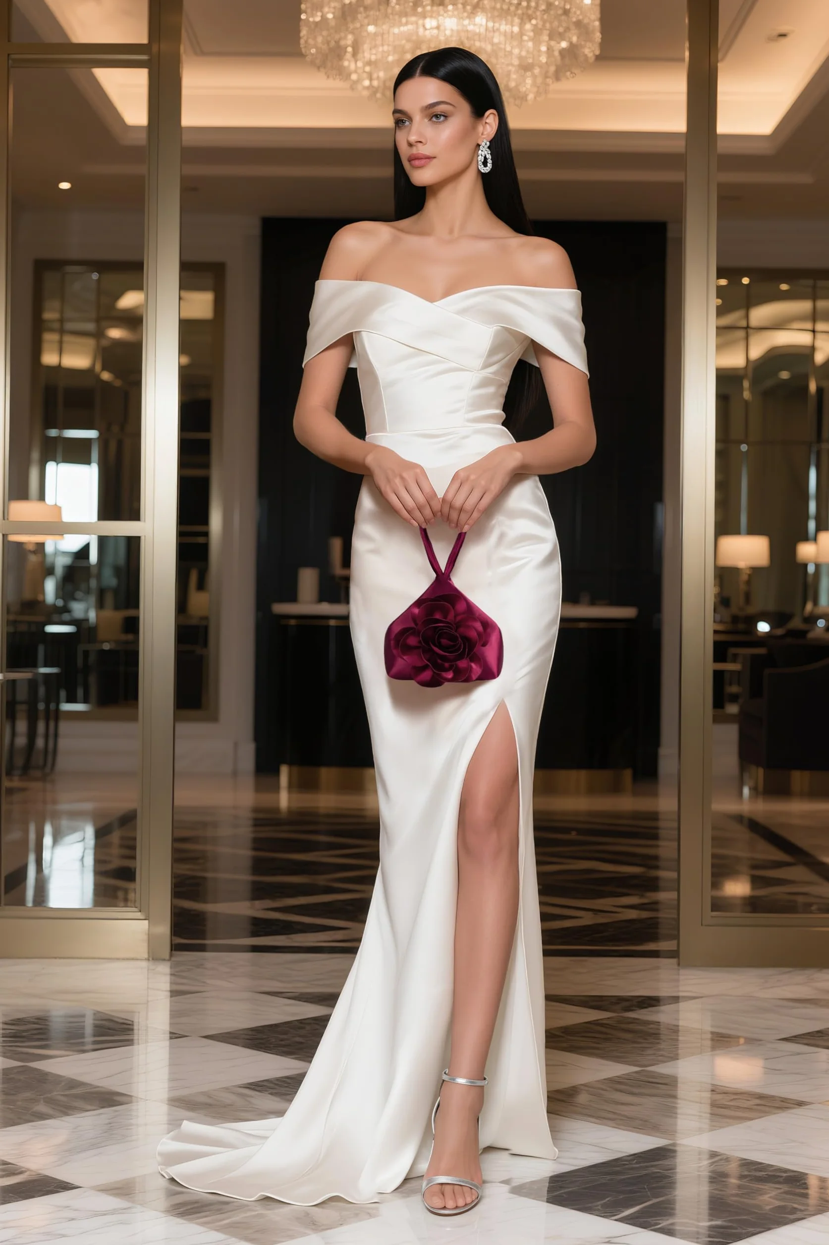 BABEYOND Kopertówki dla kobiet eleganckie różowe torebki wieczorowe z lat 20. Flapper kopertówka torebka na imprezę kostiumową, ślub i do codziennego użytku