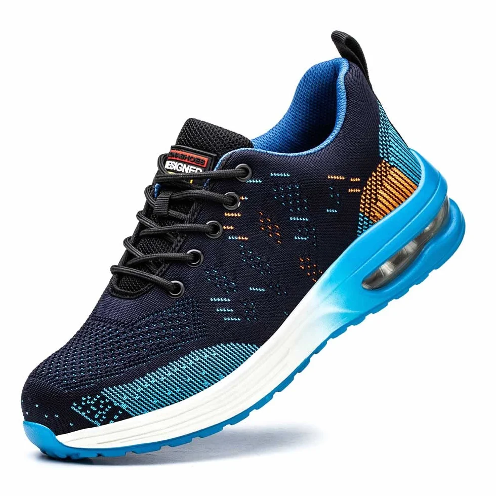 Rona Shoes Buty Robocze Obuwie Robocze Lekkie Wygodny Stylowy Męskie Damskie Alpha Blue EU 44