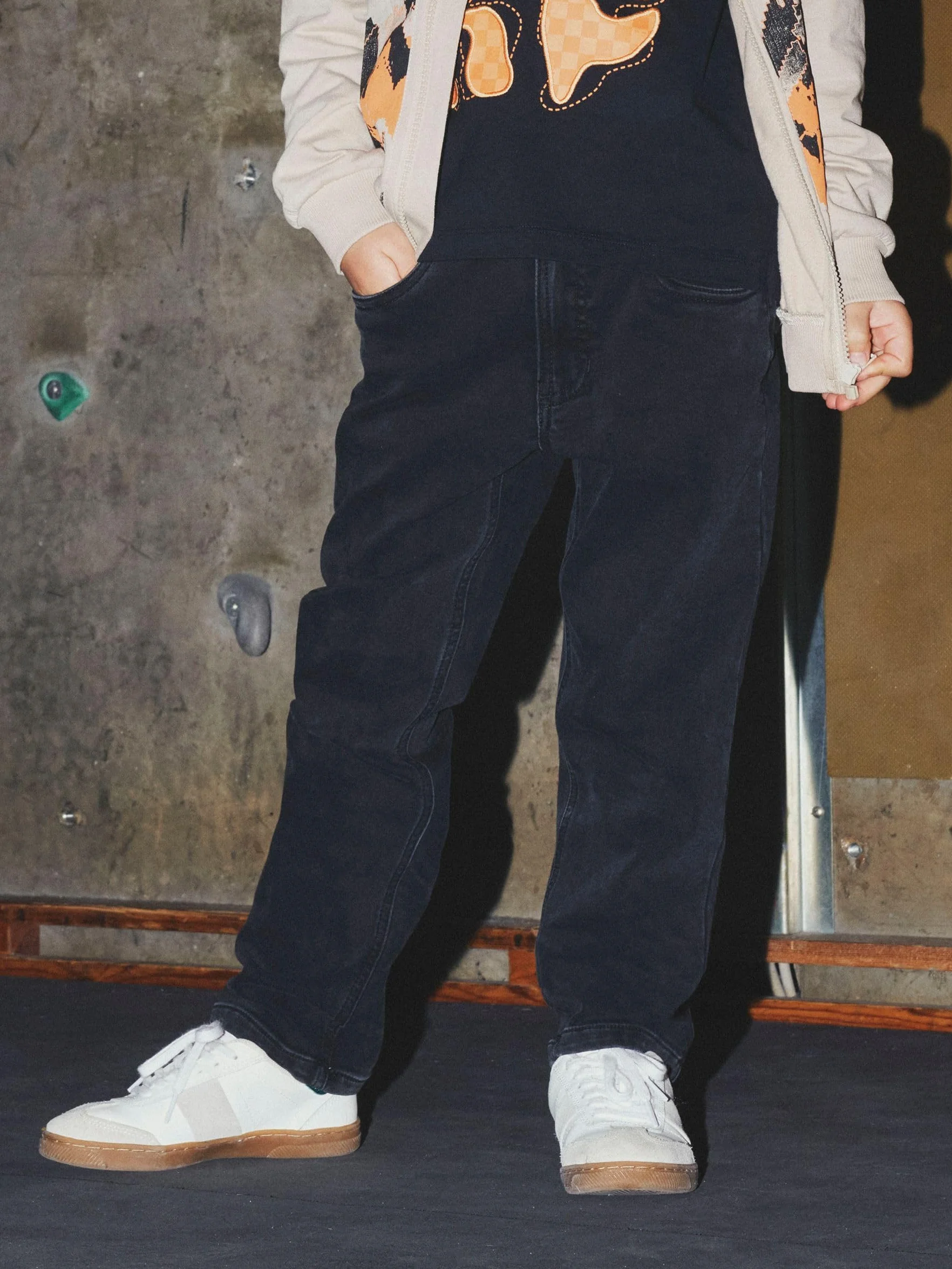 NAME IT Nkmryan Regular Fleece Jeans 3023-an O - Nkmryan Regular Fleece Jeans 3023-An O Chłopcy