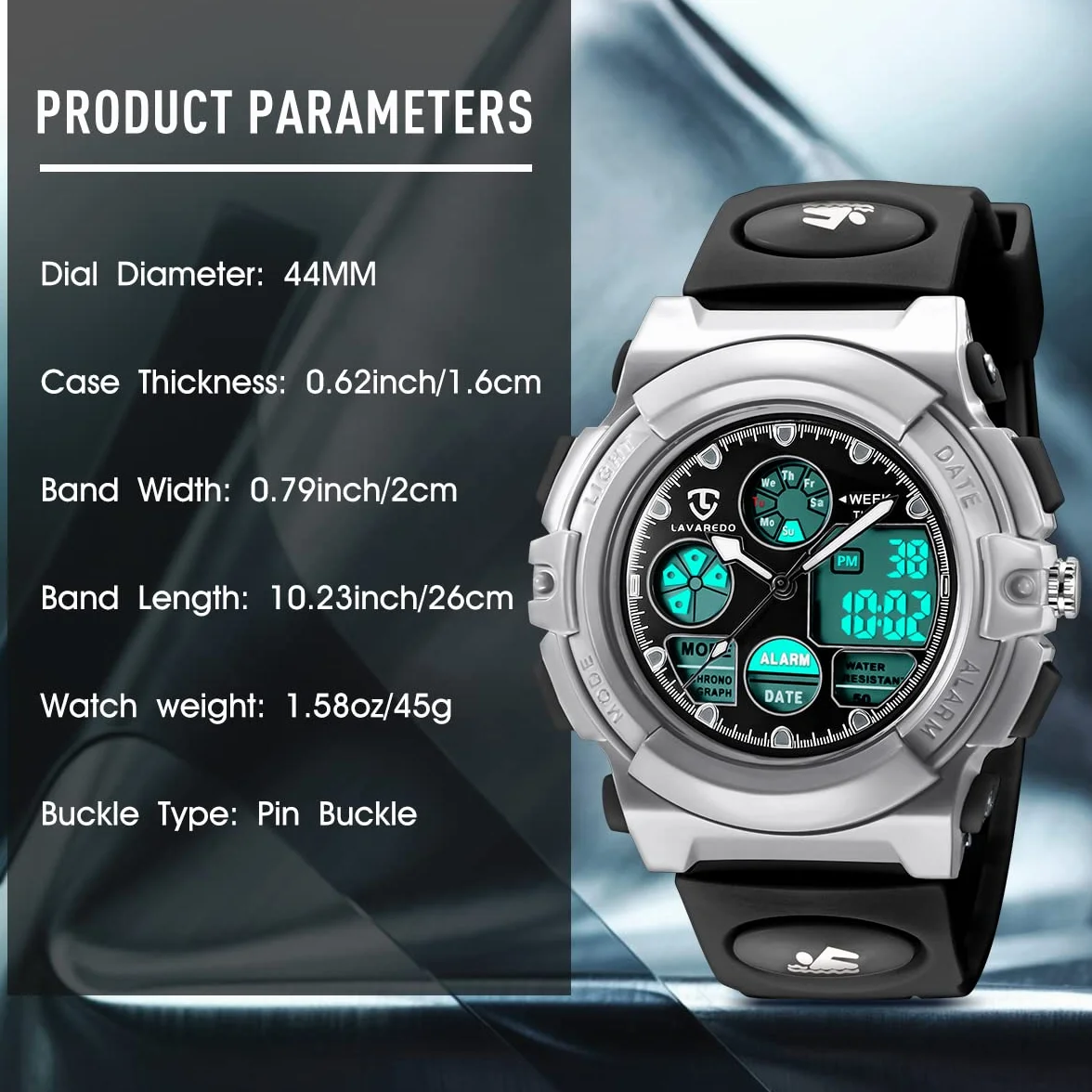 aswan watch, Zegarek sportowy SKM1548