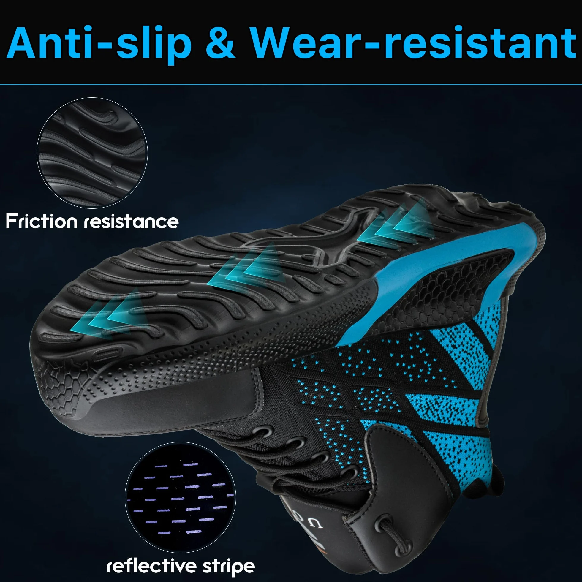 Buty ochronne stalowe palce oddychające dla mężczyzn