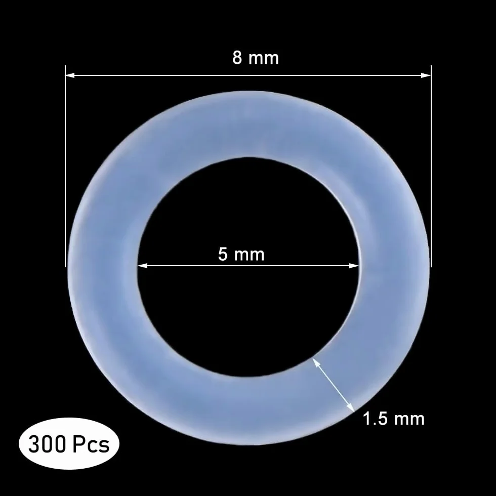 Przezroczysty O-ring, 300 szt. O-ring, przełącznik klawiatury, tłumiki, uszczelka, podkładka, tłumiki klawiszy, klawiatura mechaniczna