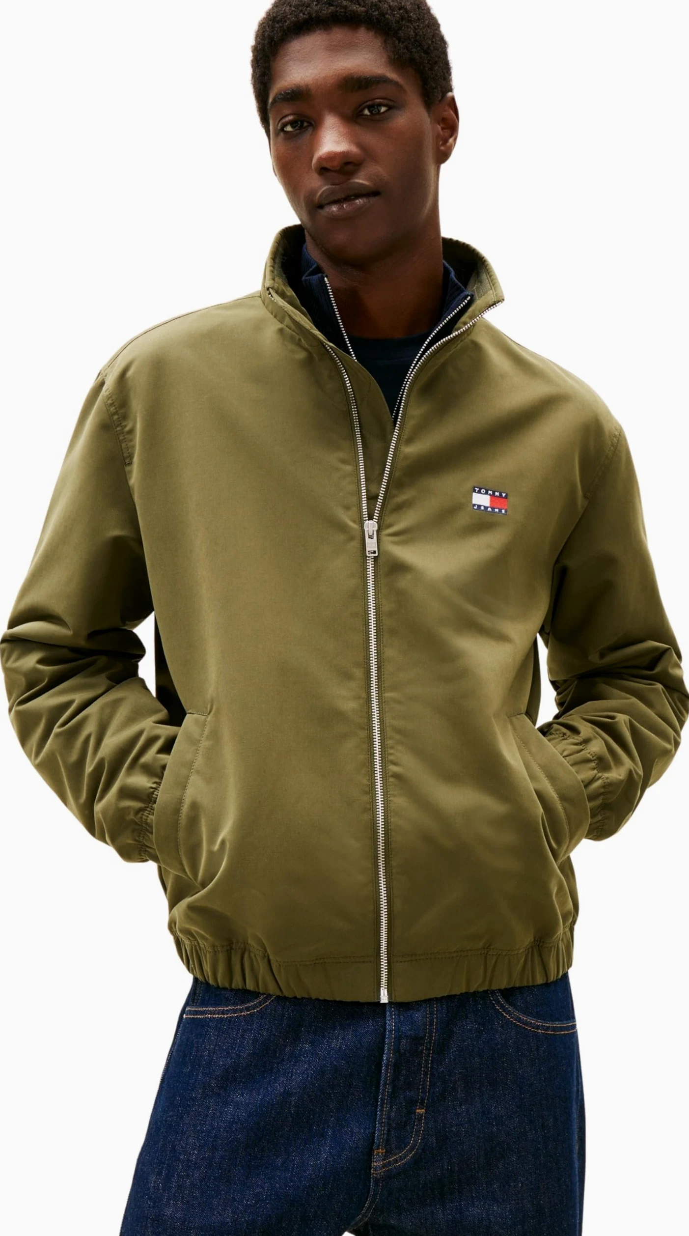 Tommy Jeans Męska kurtka TJM ESSENTIAL EXT DM0DM22720 Inne kurtki, zielona (ciemnozielona), M, Zielony (ciemnozielony), M