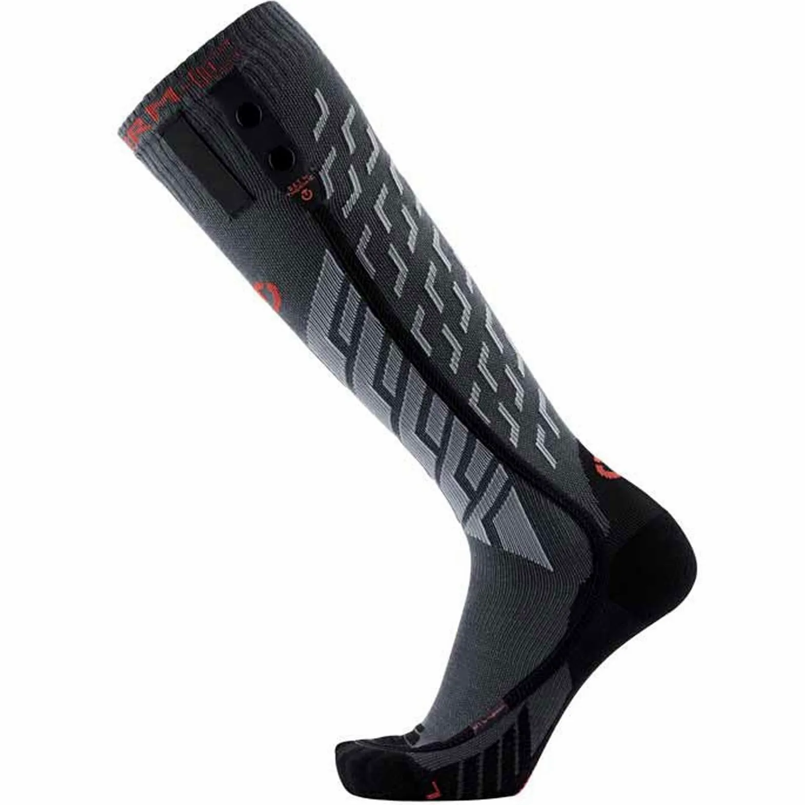 Therm-ic Podgrzewane skarpety narciarskie unisex | Ultra Warm Performance S.E.T. oddychająca wełna merynosów izolowane skarpety (tylko skarpety)
