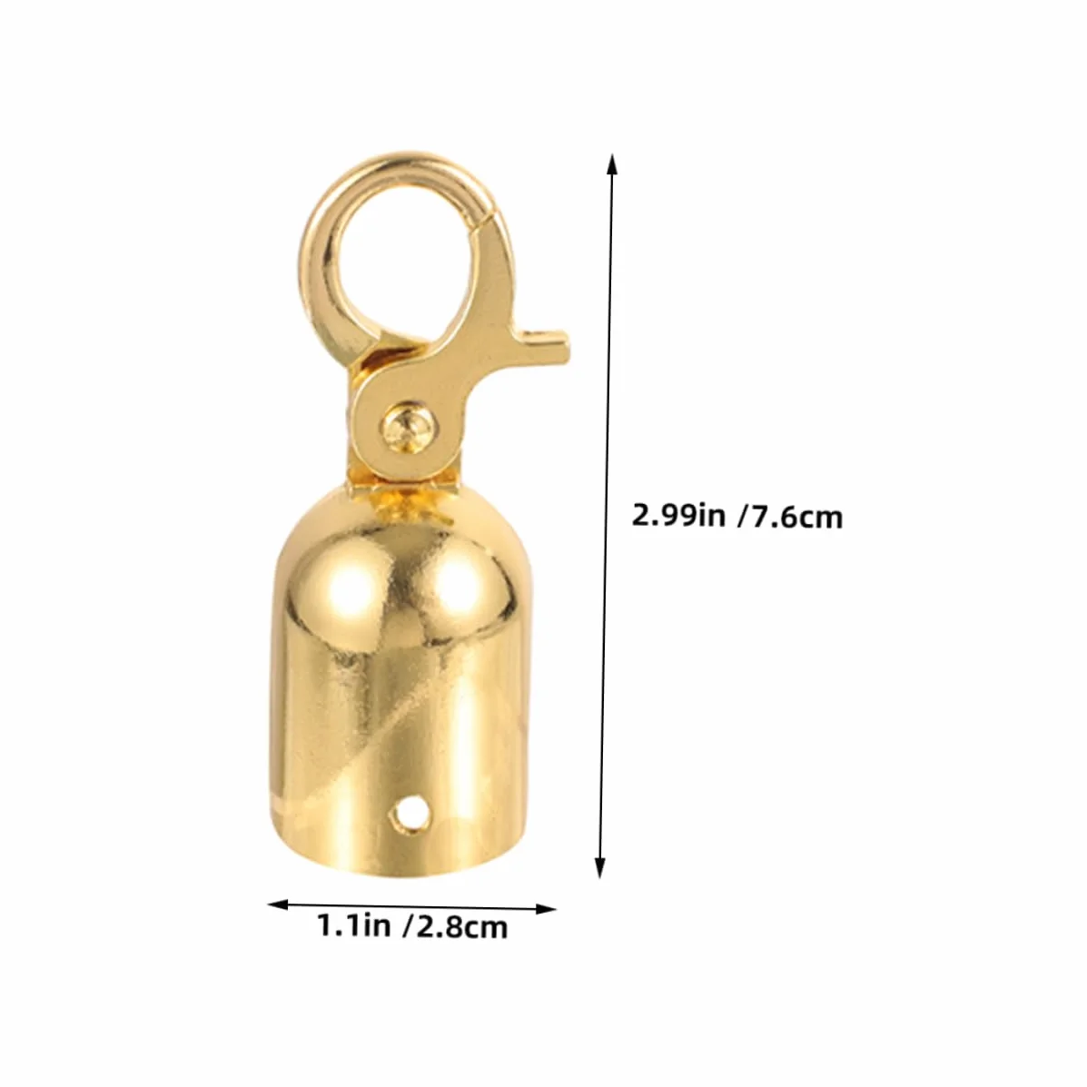 Mobestech Stylowy Aluminiowy Stop Liny Końcowej Haka Poręczy Poręczy Koniec Przewodu Stoper do Kolumn Powitalnych 4 Szt. Zestaw