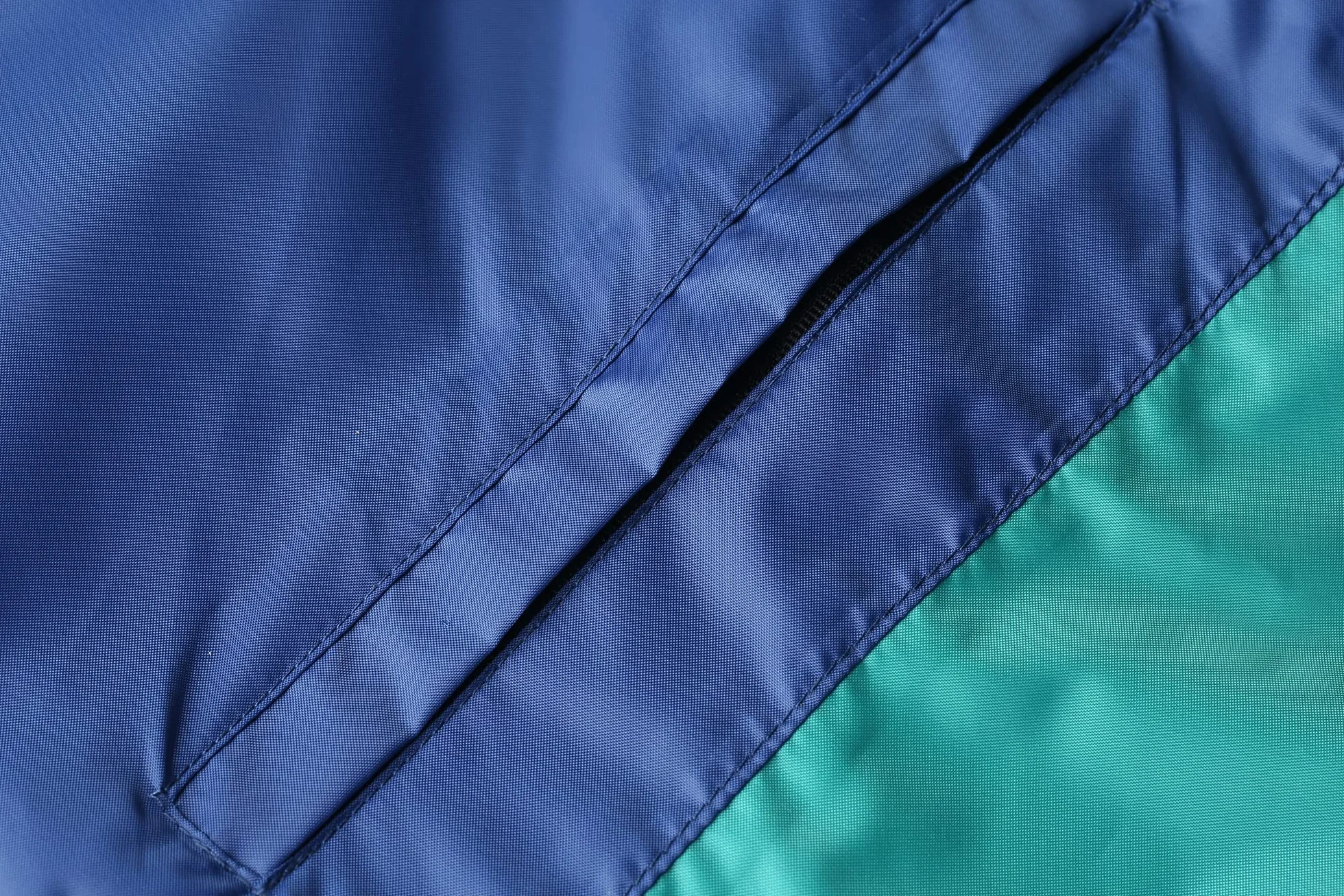 SaphiRose Rain Poncho Raincoat Hooded for Adults Women with Pockets Green-Blue