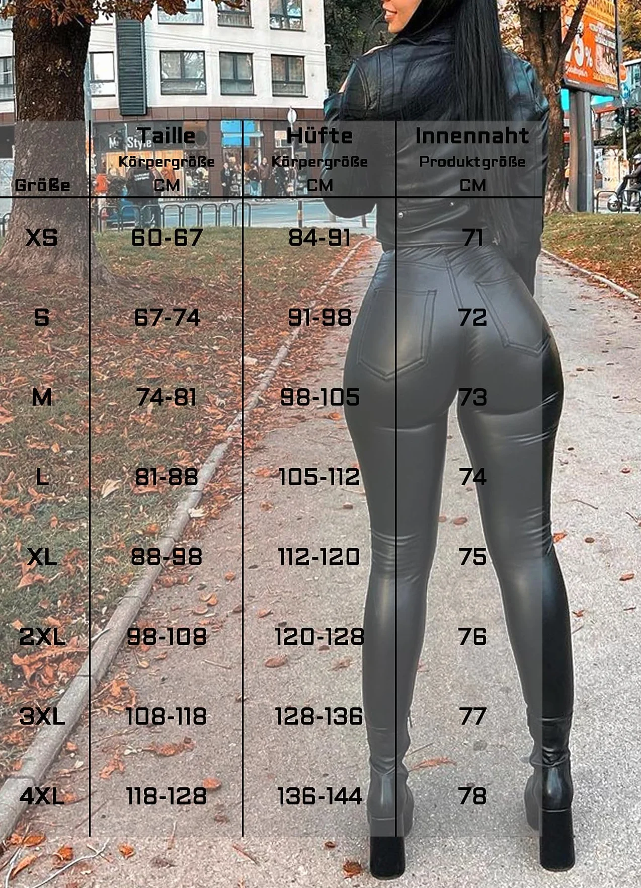 Navneet Spodnie skórzane damskie legginsy Push Up lateksowe imitacja skóry wysoki stan Catsuit Wetlook Sexy