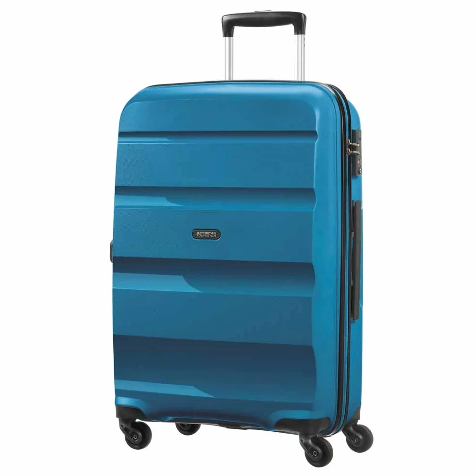 American Tourister BON AIR Spinner M Walizka 66 cm 57.5L Niebieski Seaport Blue