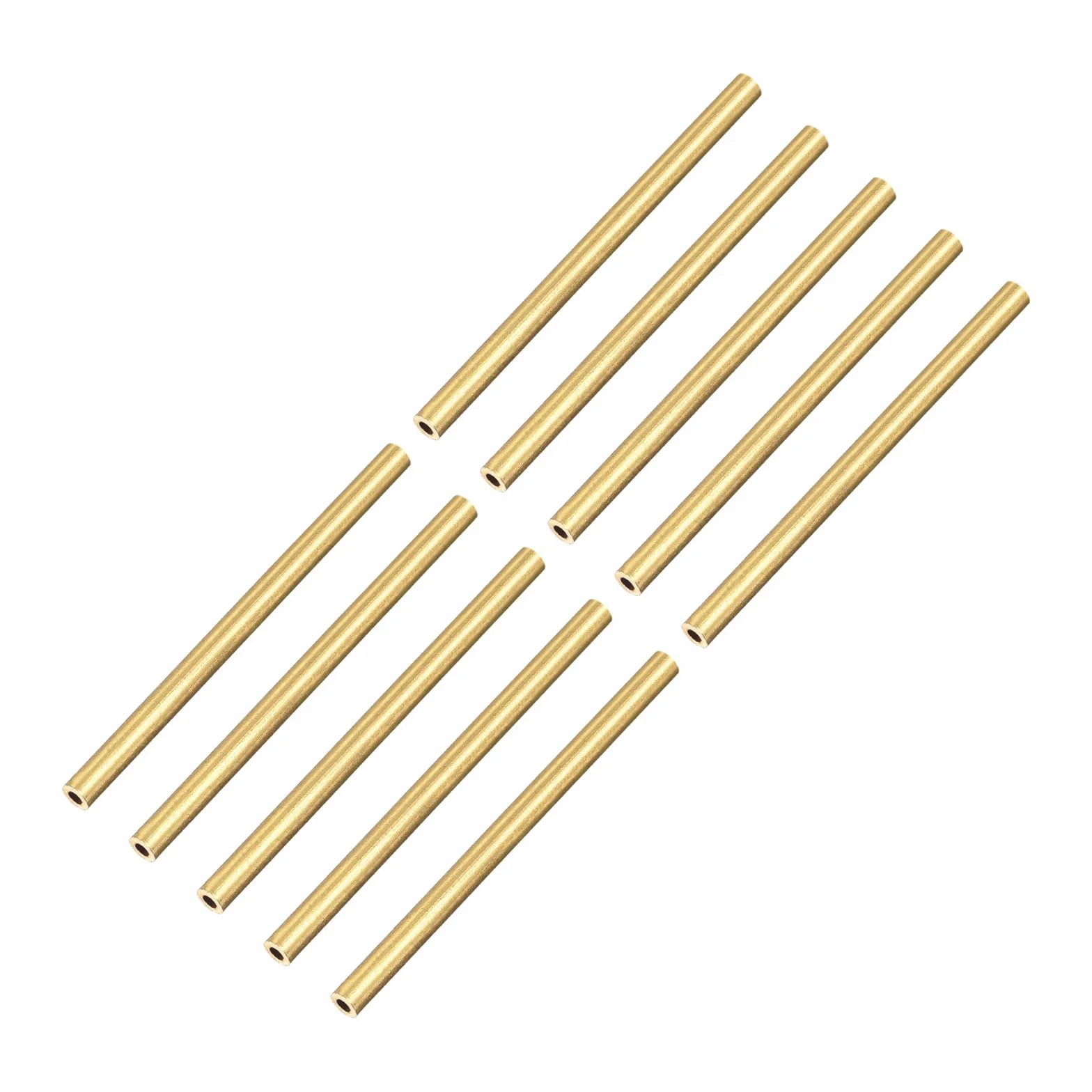 METALLIXITY Mosiądz Tube (2mm OD x 0.5mm Ściana T x 30mm L) 16 sztuk Rury Rzemiosło - Home Decor DIY