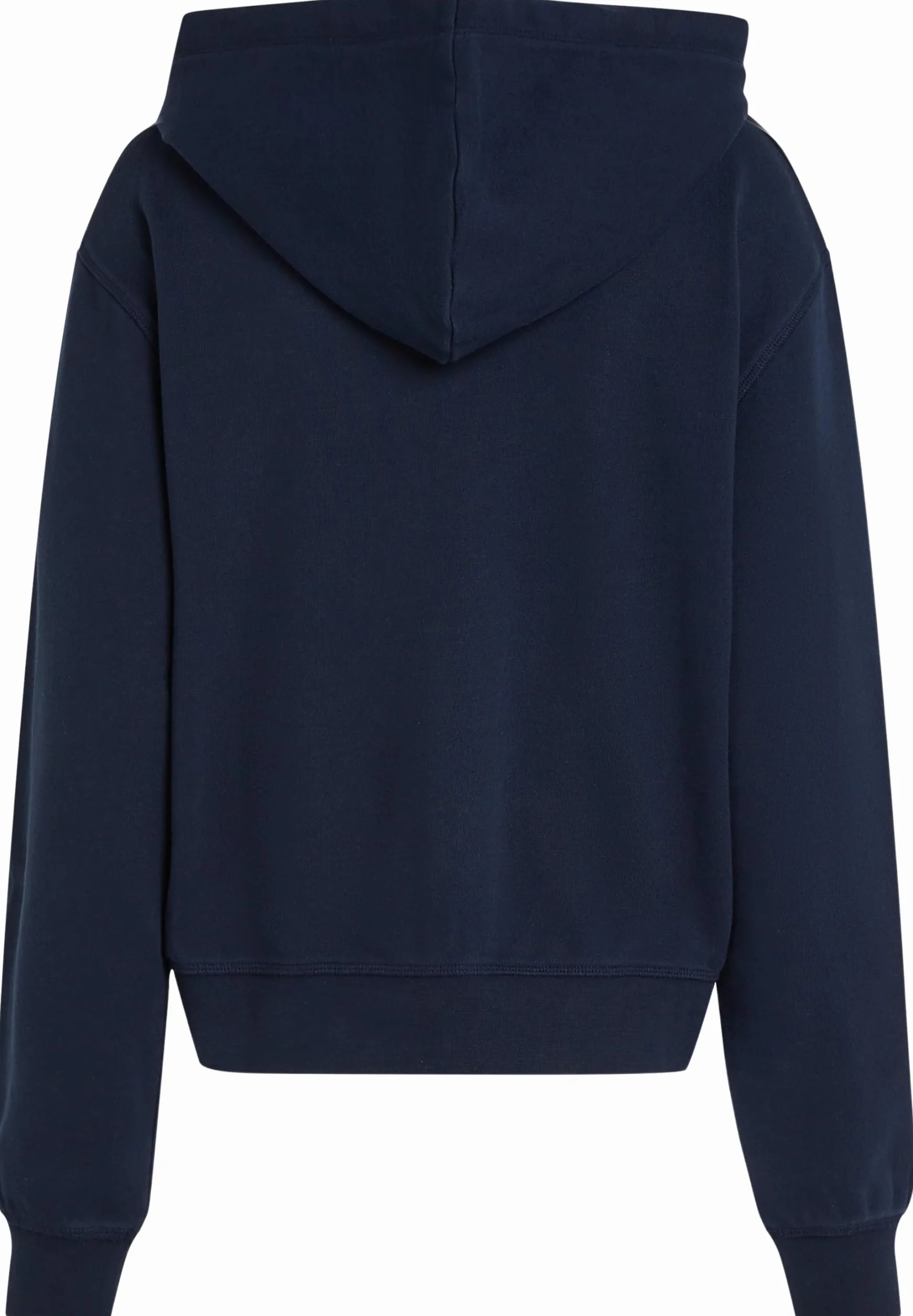 Tommy Hilfiger Damska bluza z kapturem REG Script Zip WW0WW44632, Niebieski (Dark Night Navy), XS