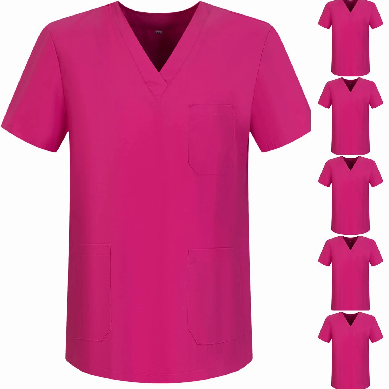 MISEMIYA - Pakiet 6 sztuk - Unisex medyczna medyczna pielęgniarka jednolite opieki zdrowotnej, Fuciza 68, XS