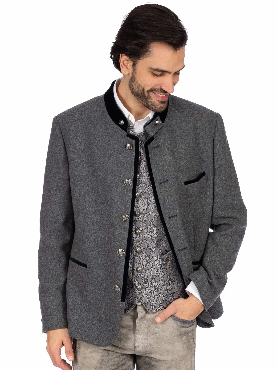 Stockerpoint Męska kurtka Quintus Business Suit Jacket, Kamienna noc niebieski, 58