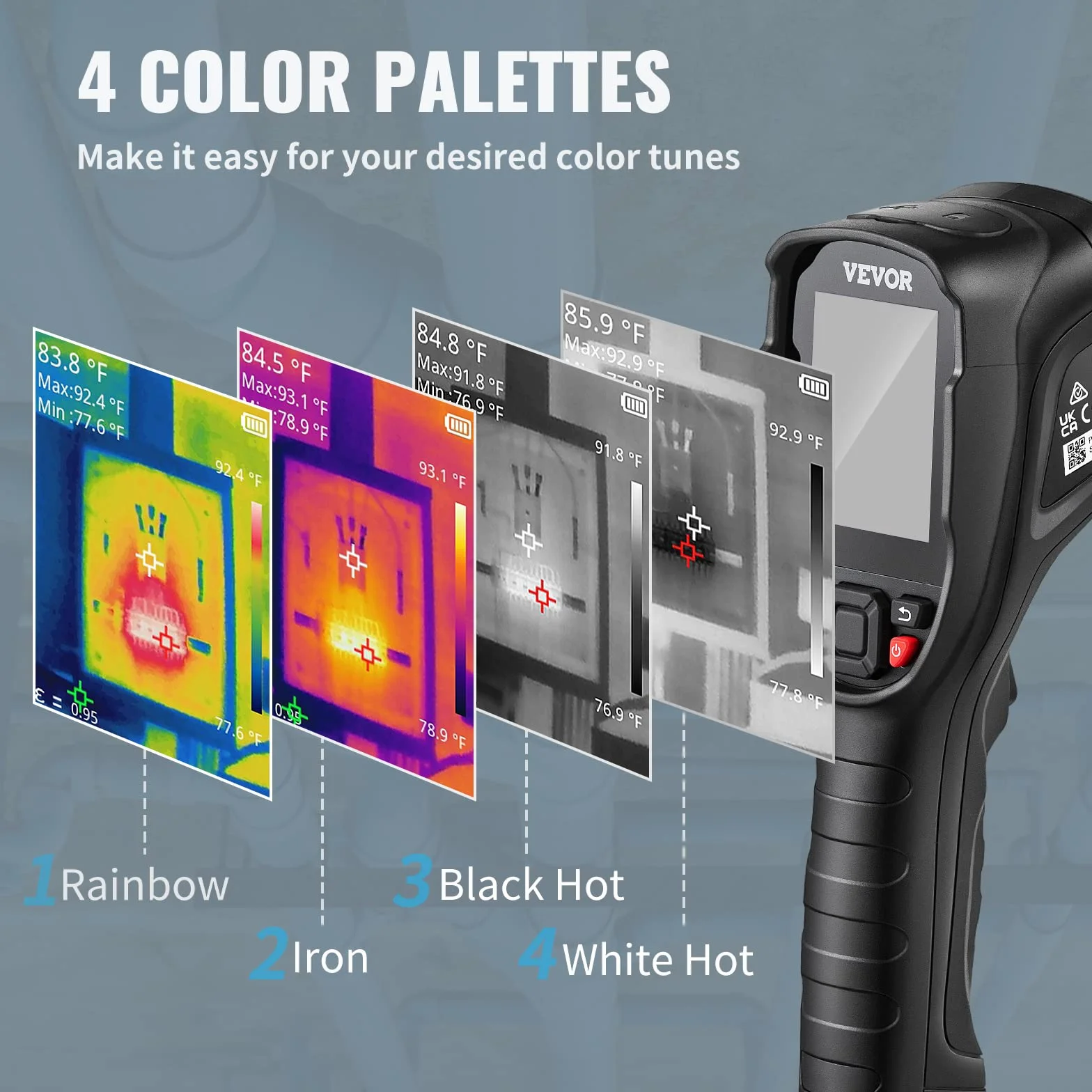 Vevor Sc240 Thermal Imaging Camera Termowizor, Czarny, 64 Gb