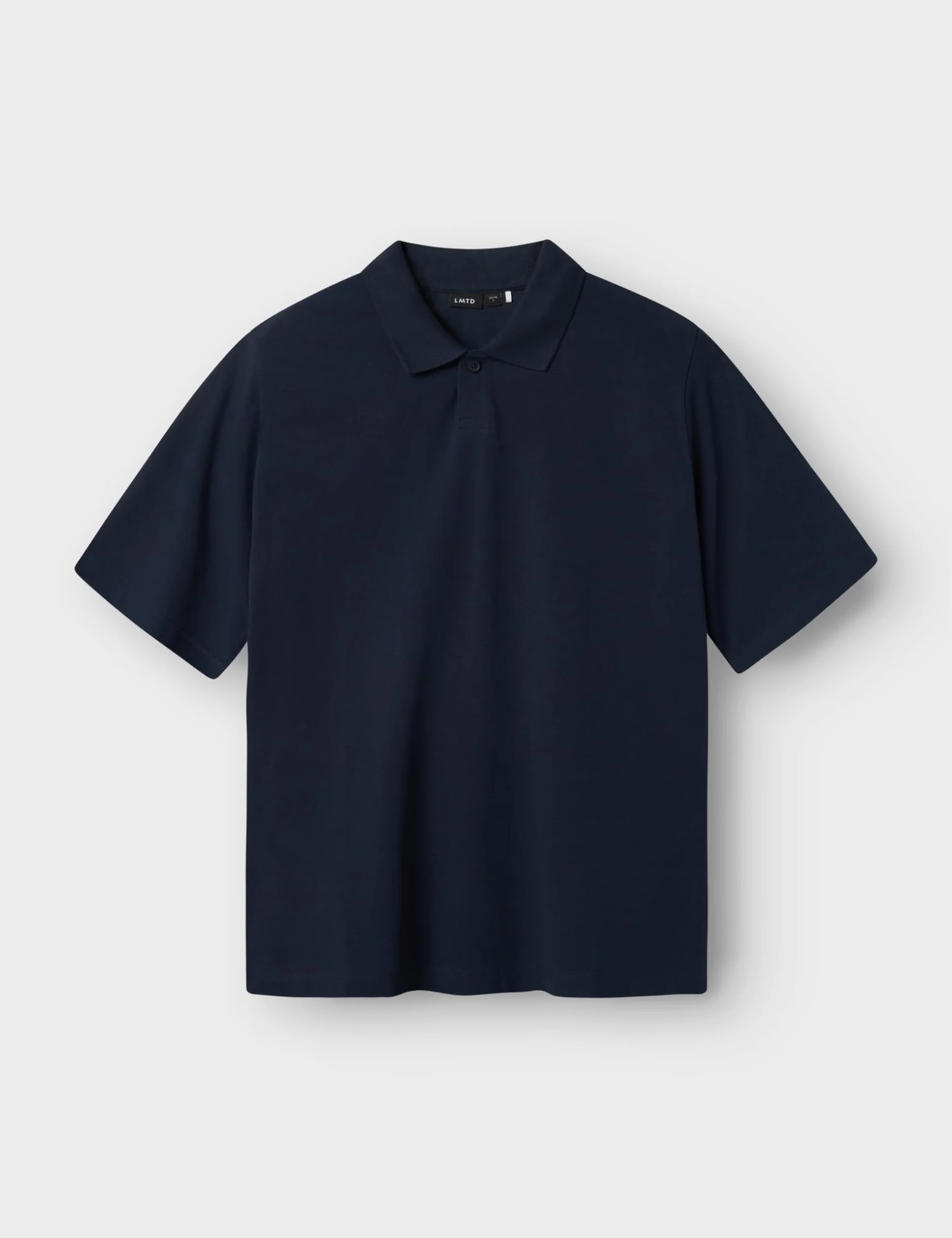 Lmtd Nlmhannes Ss Pique Polo, Dark Sapphire, 146-152