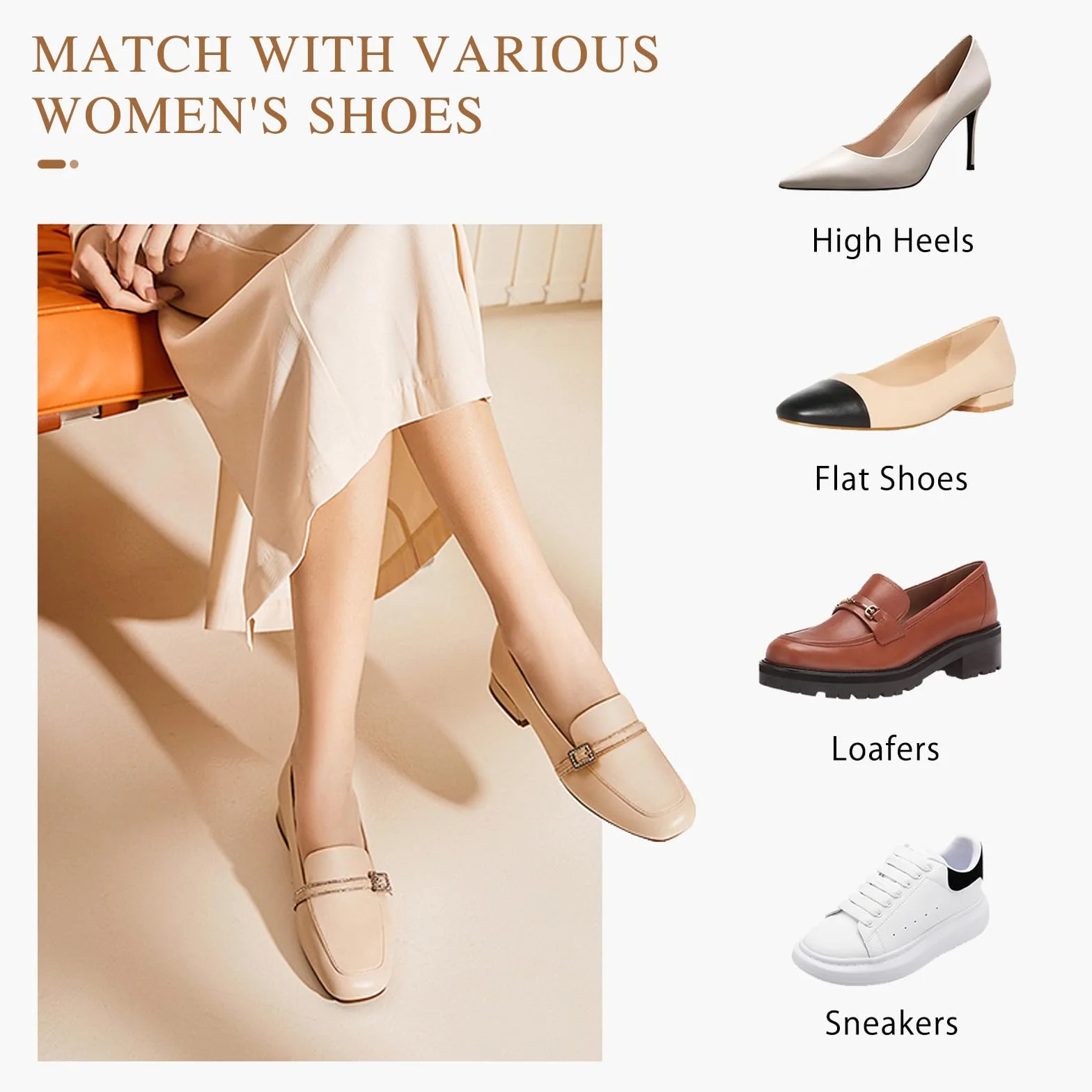 Caudblor 6 par niewidocznych antypoślizgowych damskich krótkich skarpet Low Cut Liners & Ankle Socks Black Gray Nude 4-6 6-8, BEŻOWY, 36.5-38.5 EU