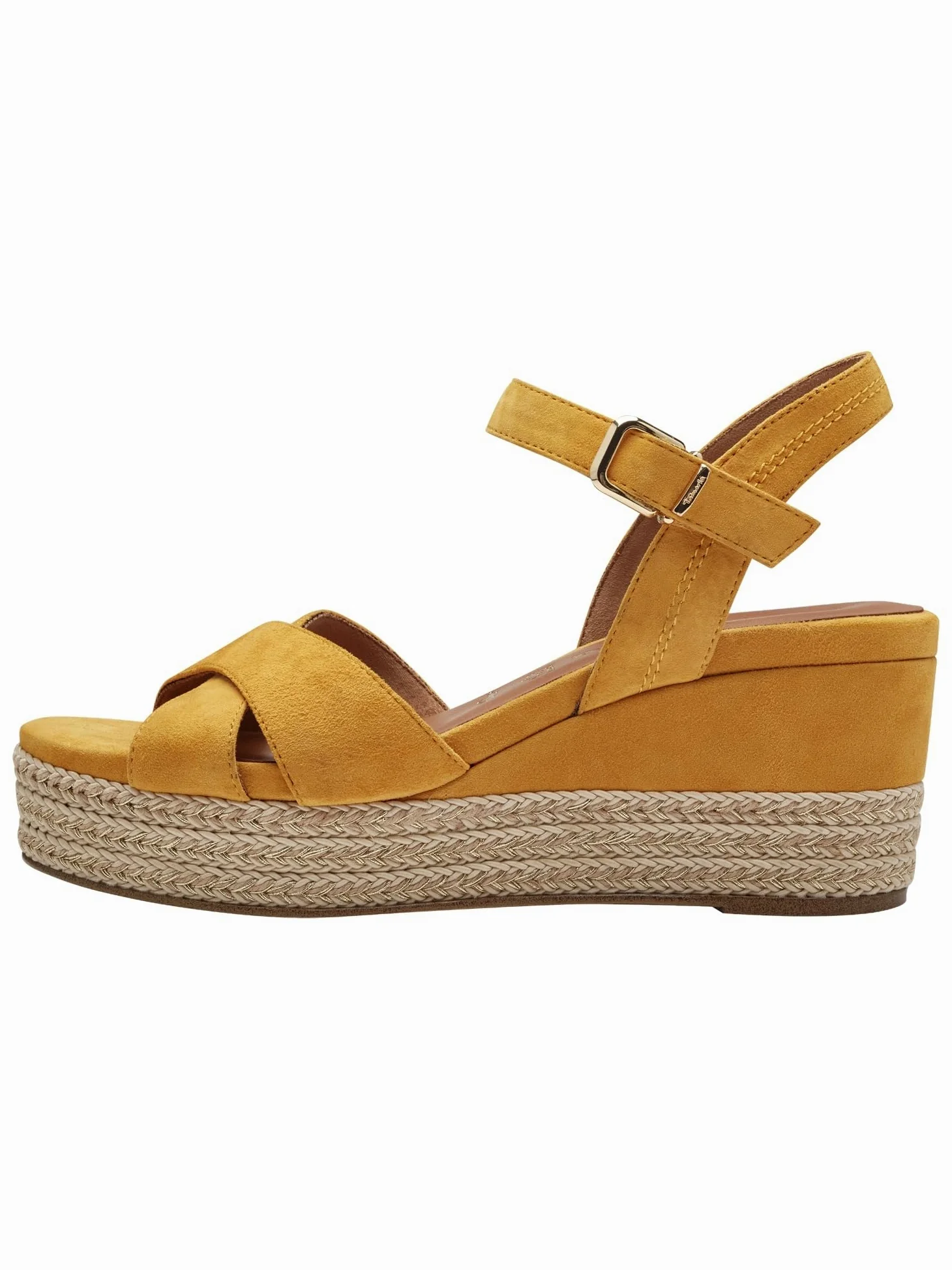 Tamaris Tamaris Damskie 1-28001-42 - Sandał na koturnie Kobiety